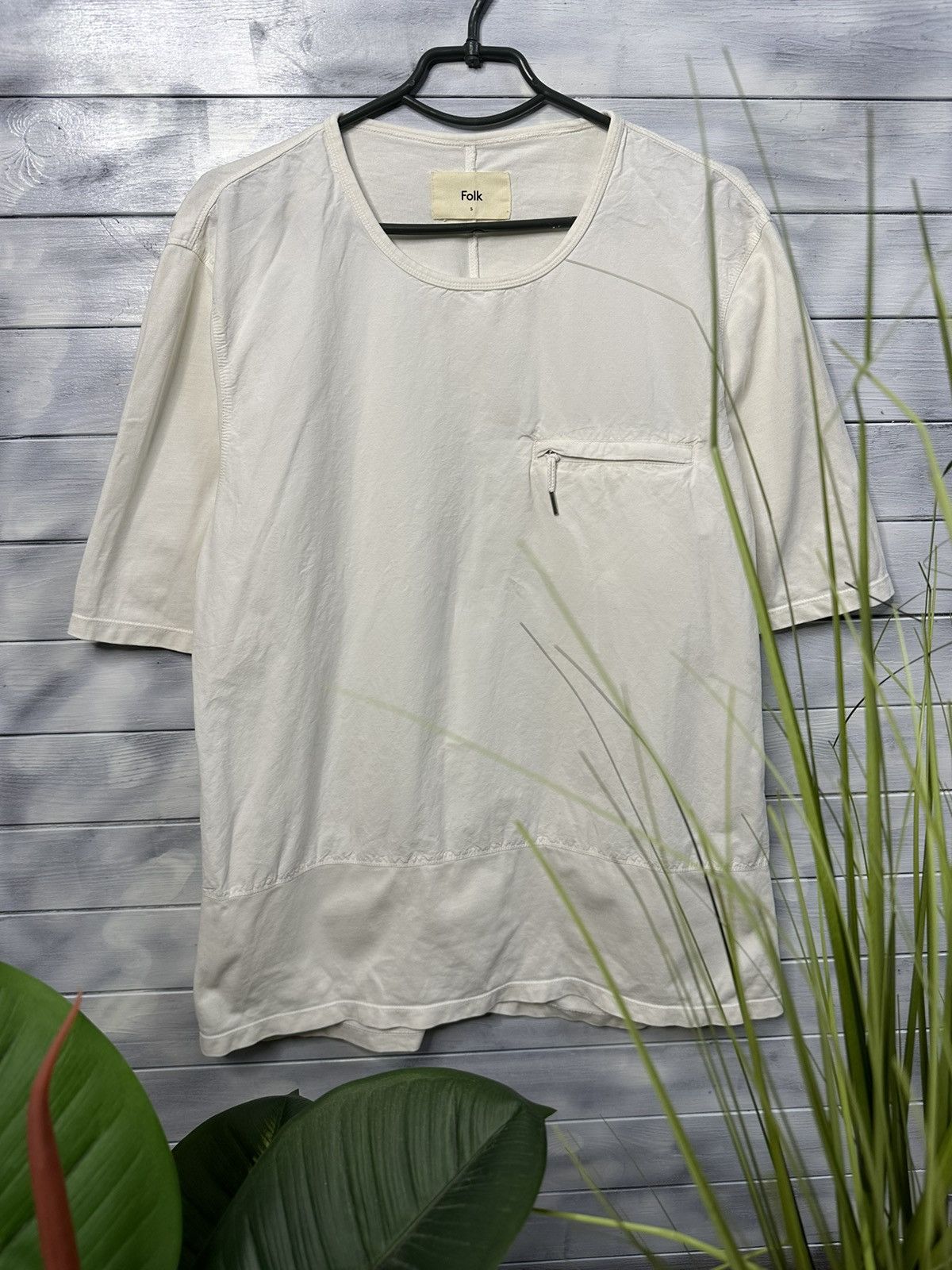 Folk Rare T-Shirt Folk Linea/Cotton Avant-Garde Japan Style. Size US XL / EU 56 / 4 - 1 Thumbnail