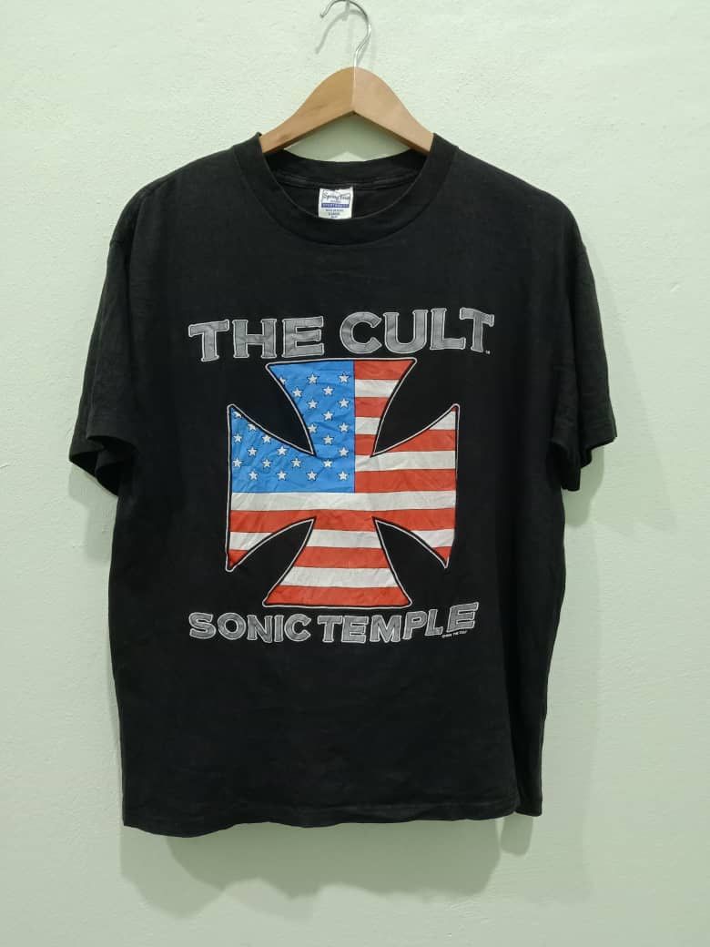Band Tees × Vintage VINTAGE THE CULT SONIC TEMPLE 1989 BAND TEES Size US XL / EU 56 / 4 - 1 Thumbnail