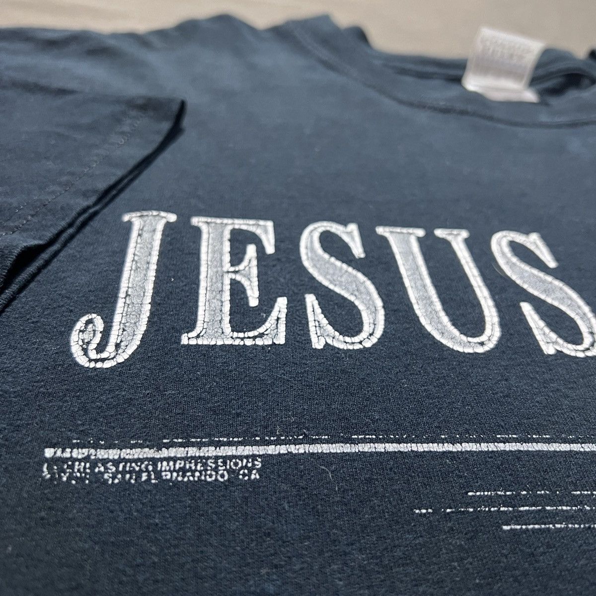 Vintage Vintage Y2K JESUS CHRIST Bible Holy God Promo Tee Faded XL Size US XL / EU 56 / 4 - 3 Thumbnail