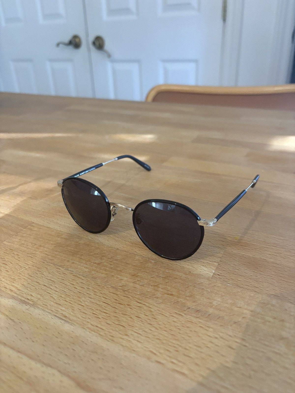 Garrett Leight Garrett Leight California black and gold Wilson Size ONE SIZE - 2 Thumbnail