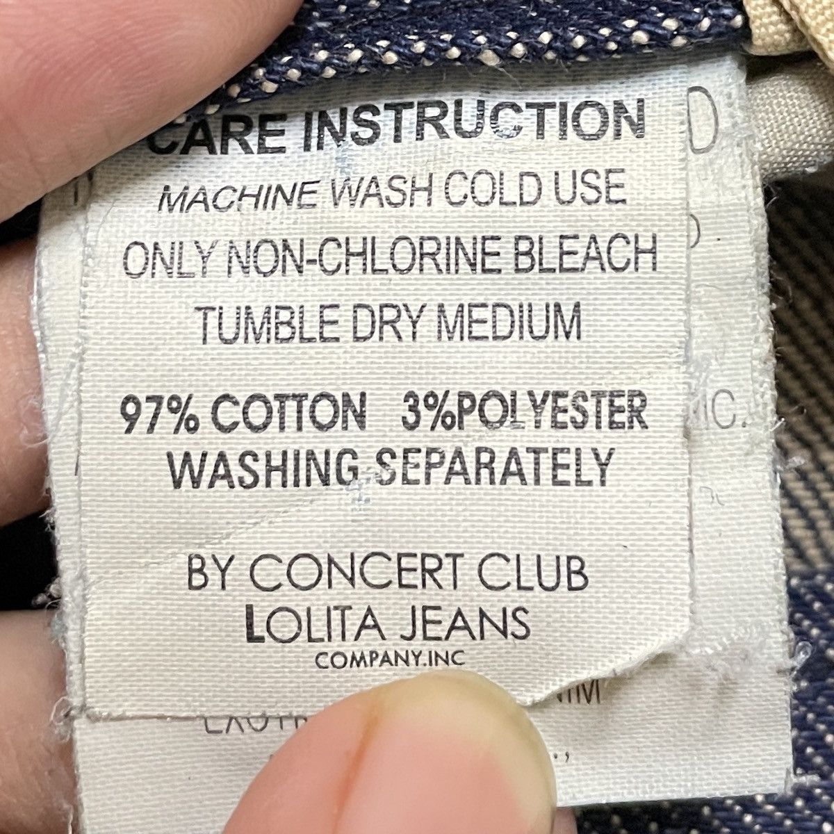 Le Grande Bleu (L.G.B.) Rare Design Vintage Japanese Brand Lolita Flared Jeans 1990s Size US 30 / EU 46 - 11 Thumbnail