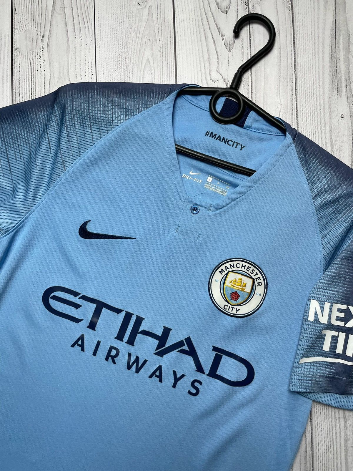 Nike × Vintage Vintage Nike Manchester City soccer jersey size S blue Size US S / EU 44-46 / 1 - 2 Thumbnail