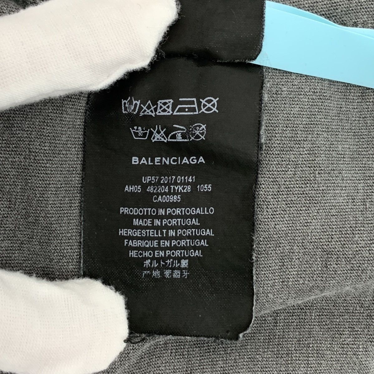 Balenciaga Balenciaga Washed Logo Printed Crew Neck T-Shirt K26WX Size US XS / EU 42 / 0 - 7 Thumbnail