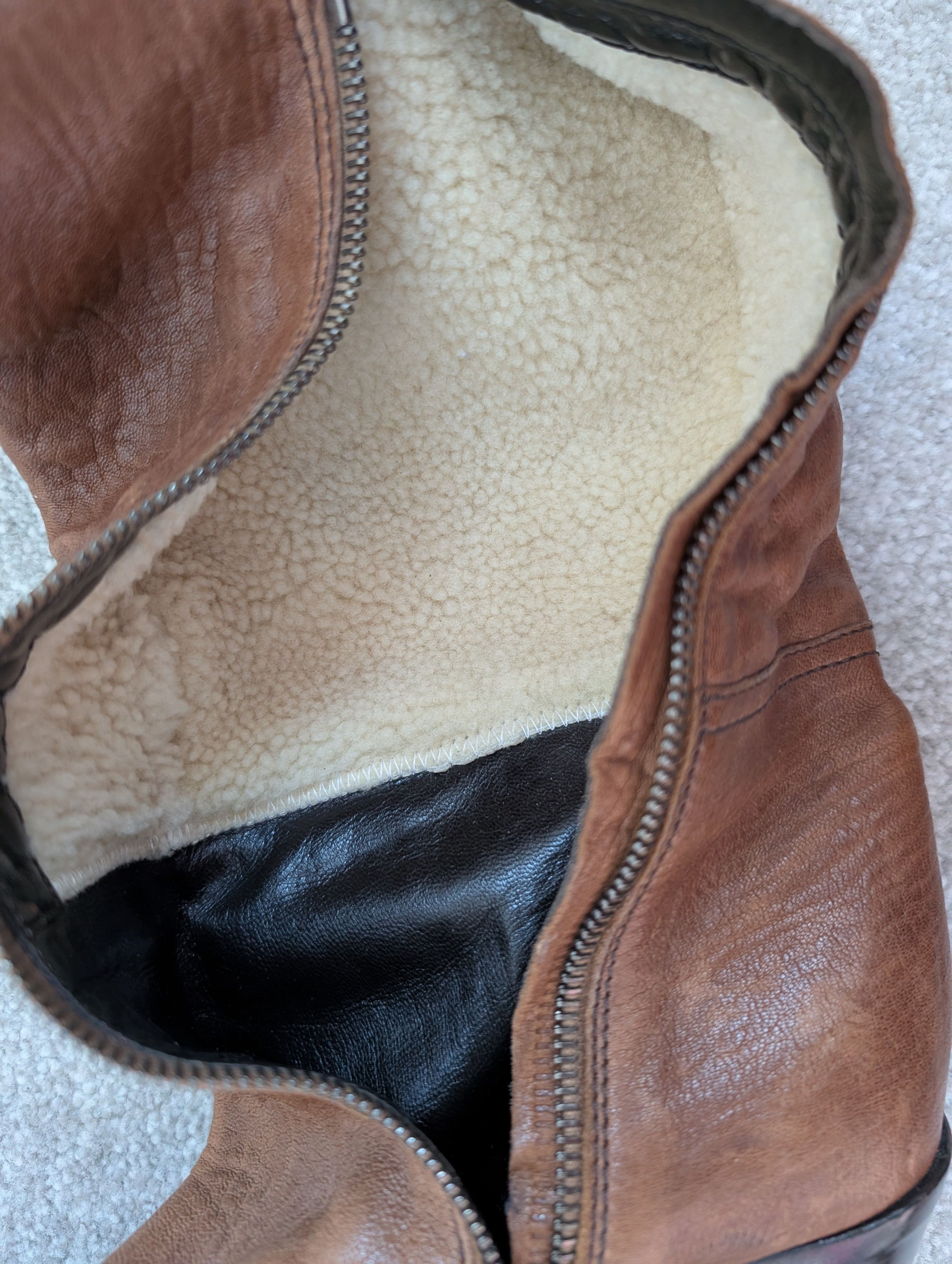 Miu Miu Miu Miu OTK Shearling Leather Boots Brown EU 38 Size US 8 / IT 38 - 6 Thumbnail
