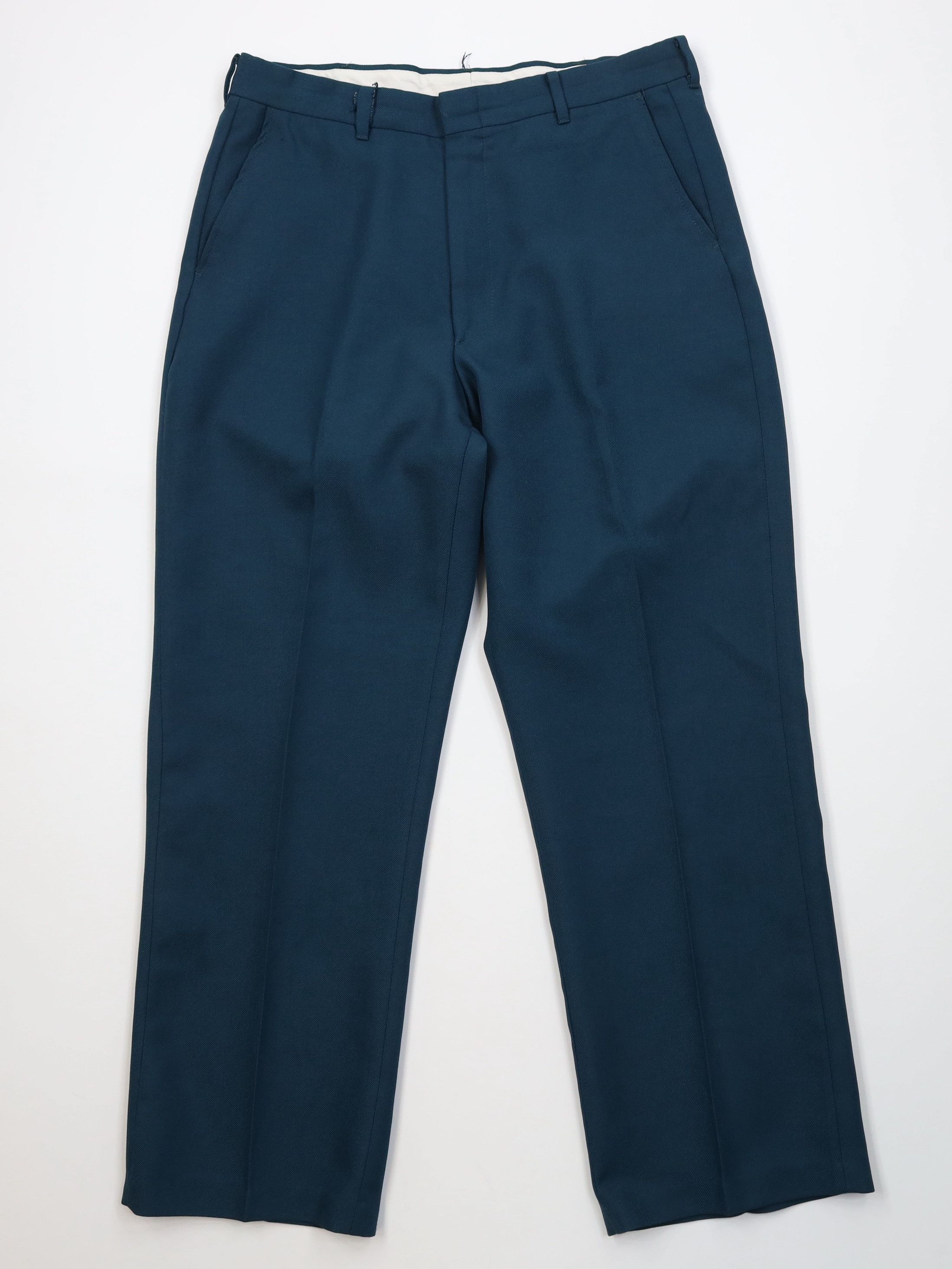Vintage Vintage 90s Streetwear Knit Flared Wide Leg Chino Pants Teal Size US 34 / EU 50 - 1 Thumbnail
