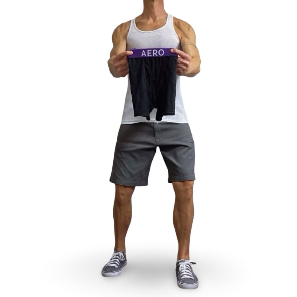 Aeropostale Aeropostale Men’s Black / Purple Boxer Briefs Size Large Size 36 - 2 Thumbnail