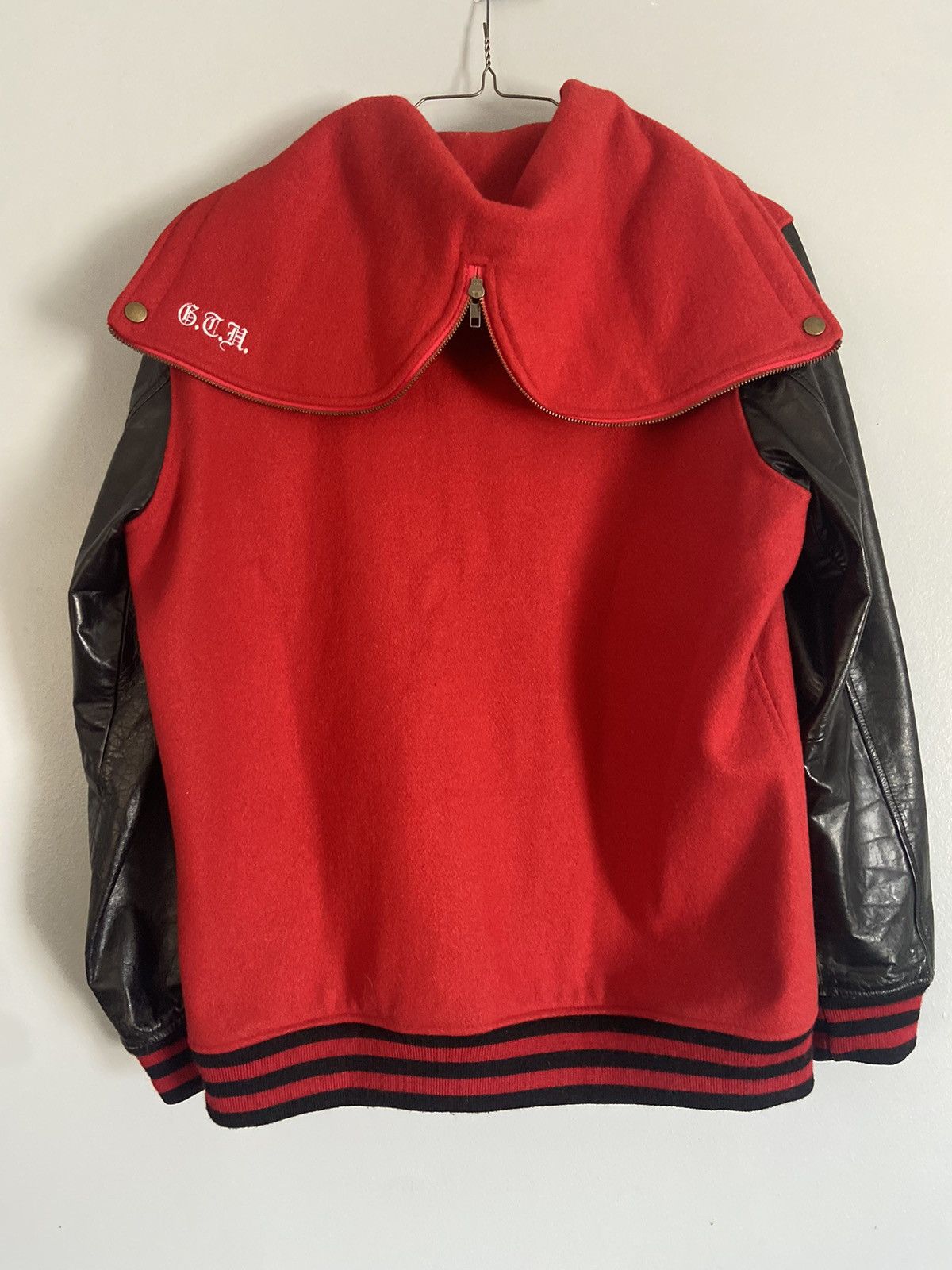 Supreme Supreme Hooded Varsity Wool Jacket FW12 Leather Size US L / EU 52-54 / 3 - 2 Thumbnail
