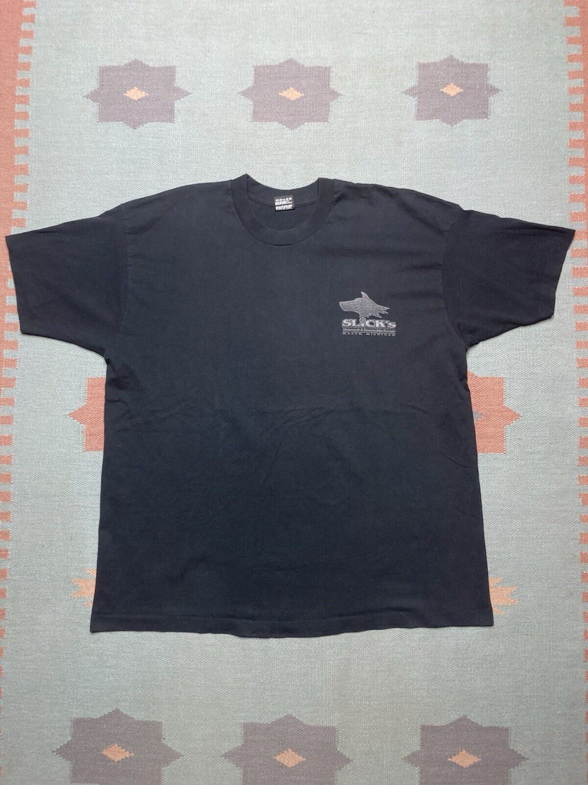 Fruit Of The Loom × Vintage 90s t shirt slicks motorcycle snowmobile salvag Michigan XXL Size US XXL / EU 58 / 5 - 3 Thumbnail