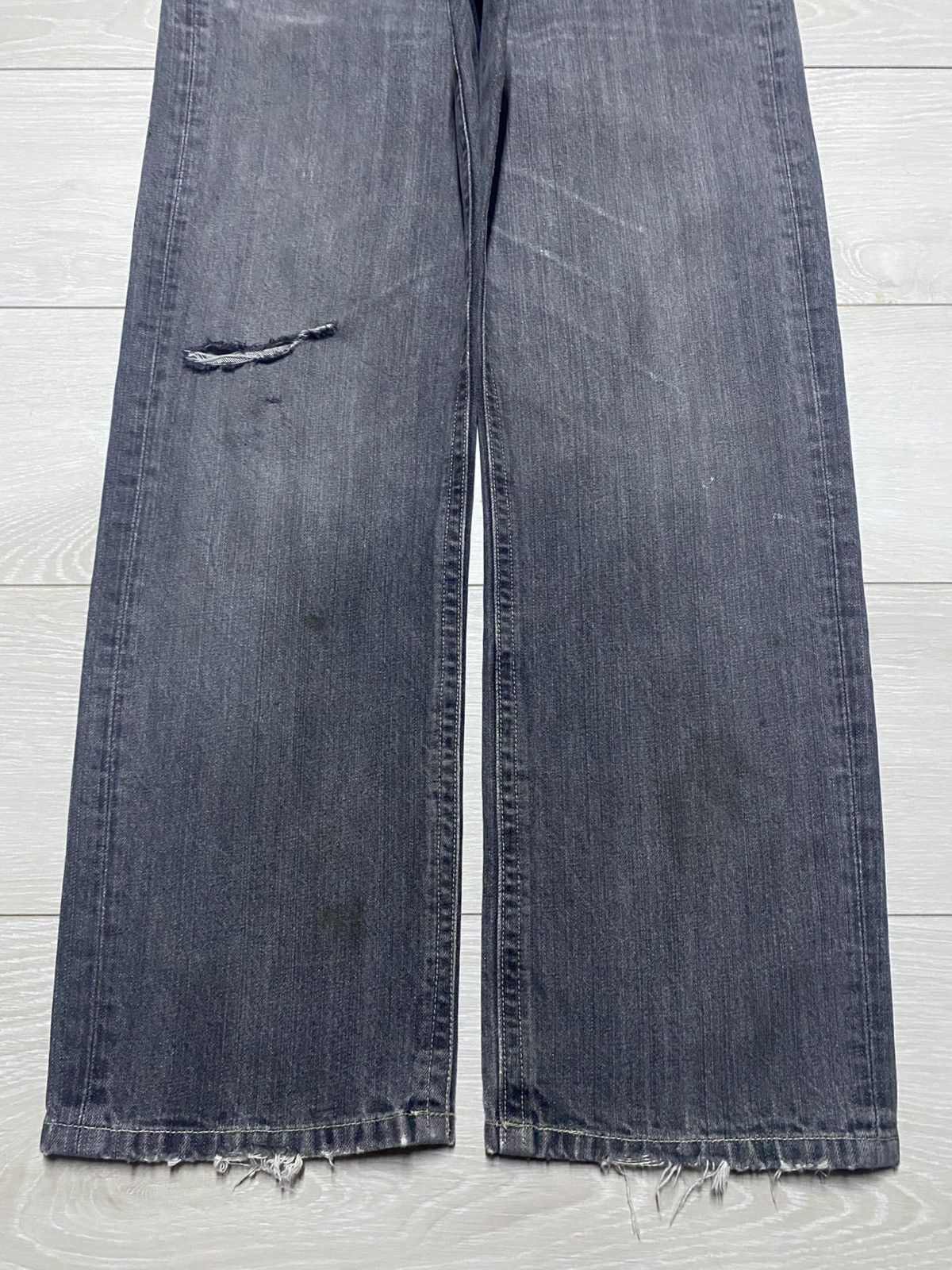 Japanese Brand Vintage Japanese Brand Denim Distresed Loose Jeans Size US 34 / EU 50 - 5 Thumbnail
