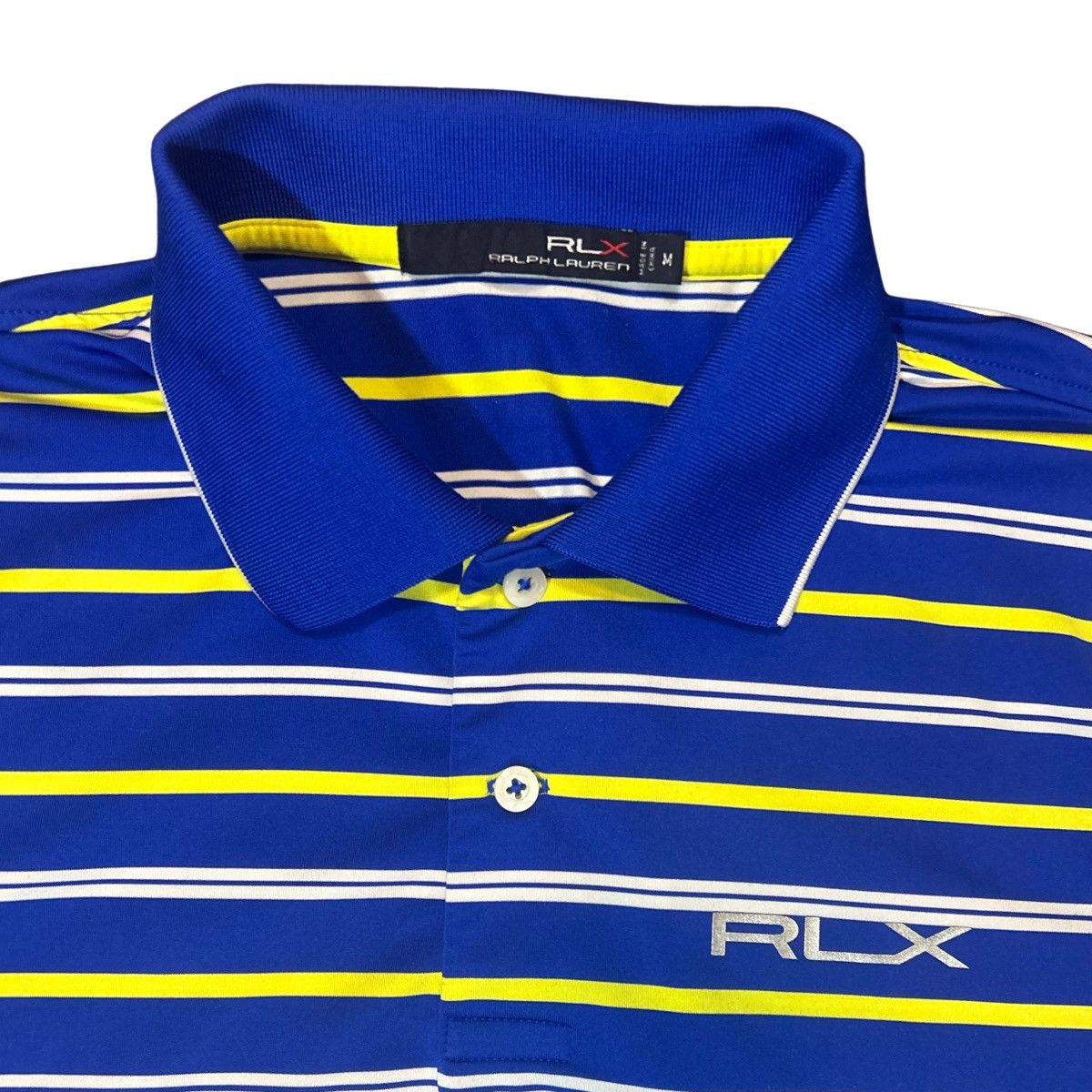 RLX Ralph Lauren RLX Ralph Lauren Blue Yellow Polo EUC M Golf Short Sleeve Size US M / EU 48-50 / 2 - 3 Thumbnail