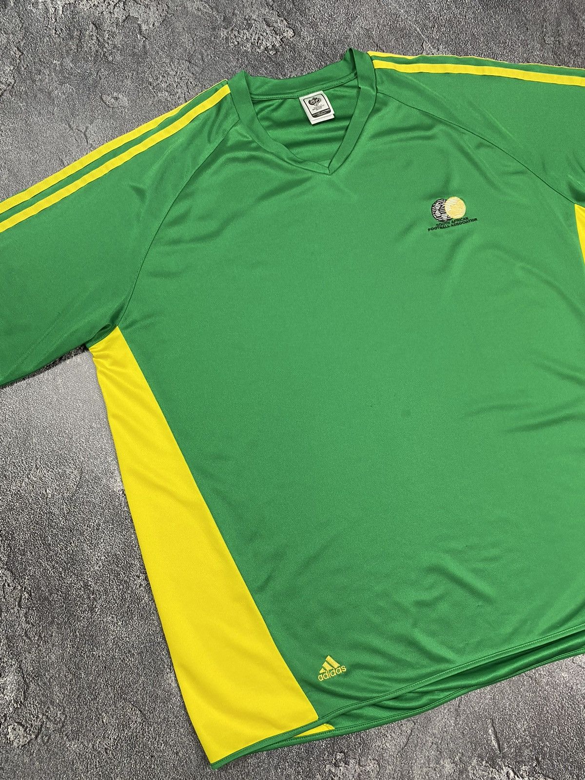 Adidas × Vintage Adidas South Africa 2005-06 Vintage Soccer jersey Mundial Size US XXL / EU 58 / 5 - 1 Thumbnail