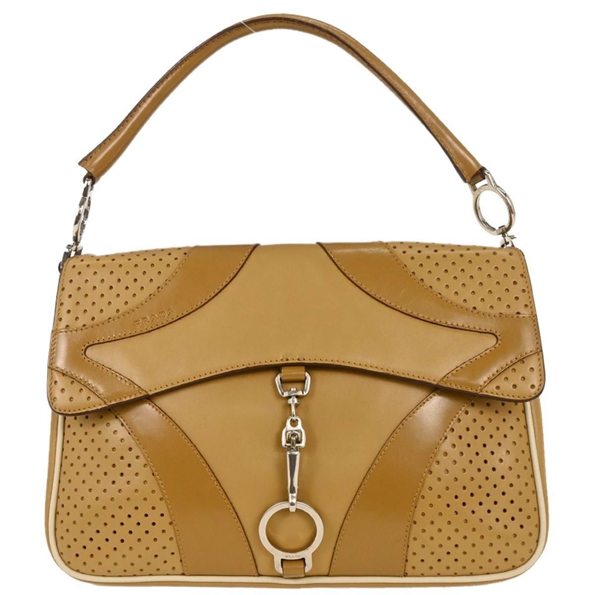 Prada Prada Vitello Drive Handbag Leather Size ONE SIZE - 1 Thumbnail