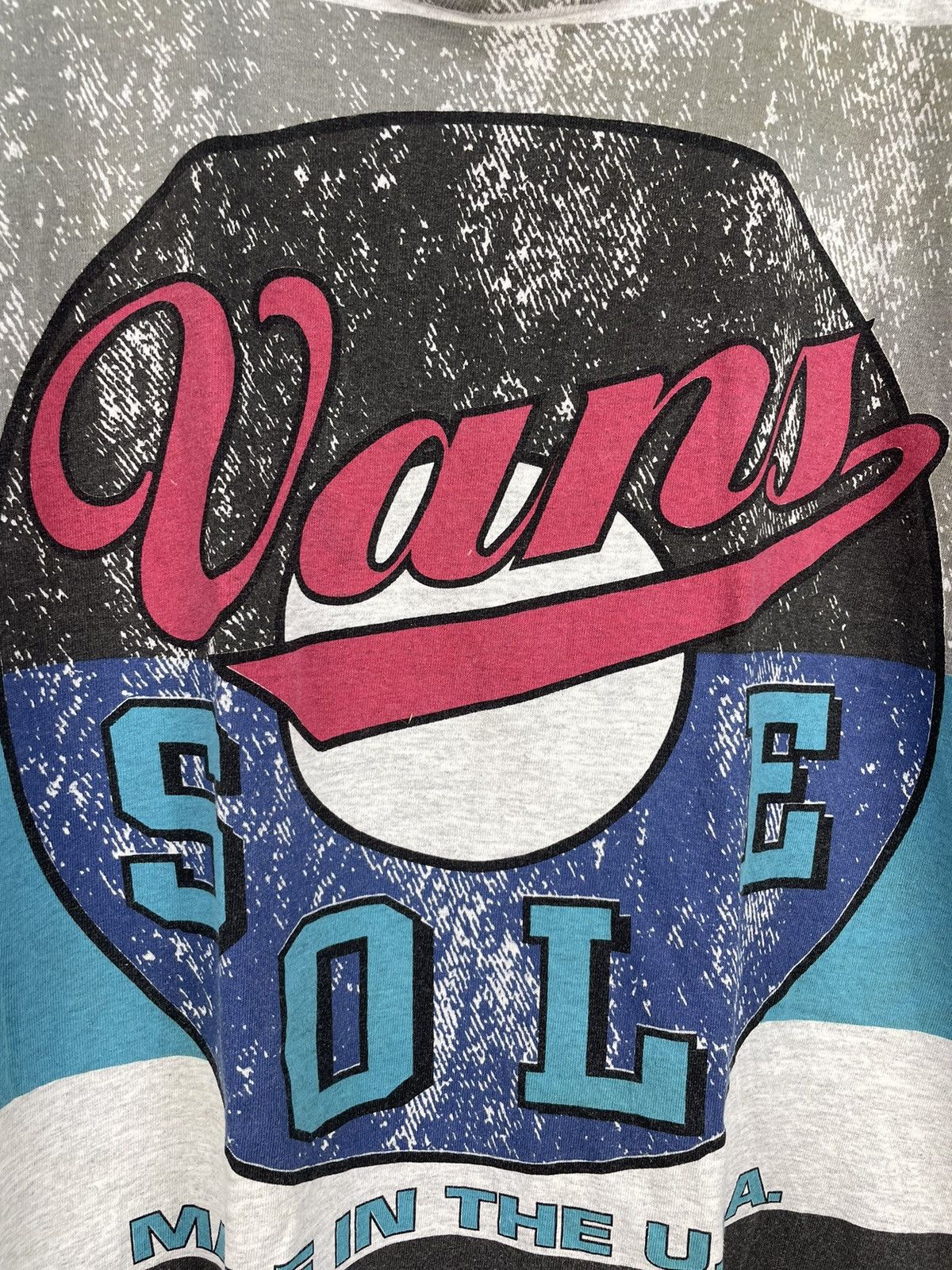 Vans Vintage 90s Vans of the walls AOP t shirt Size US L / EU 52-54 / 3 - 5 Thumbnail
