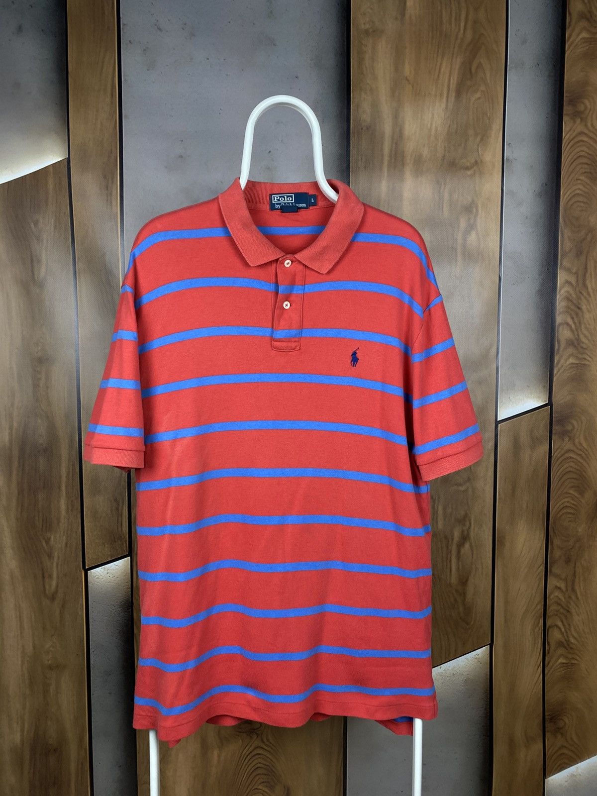 Polo Ralph Lauren 🎠Vintage 90s Polo T-Shirt Polo Ralph Lauren Striped Pony🎠 Size US L / EU 52-54 / 3 - 1 Thumbnail