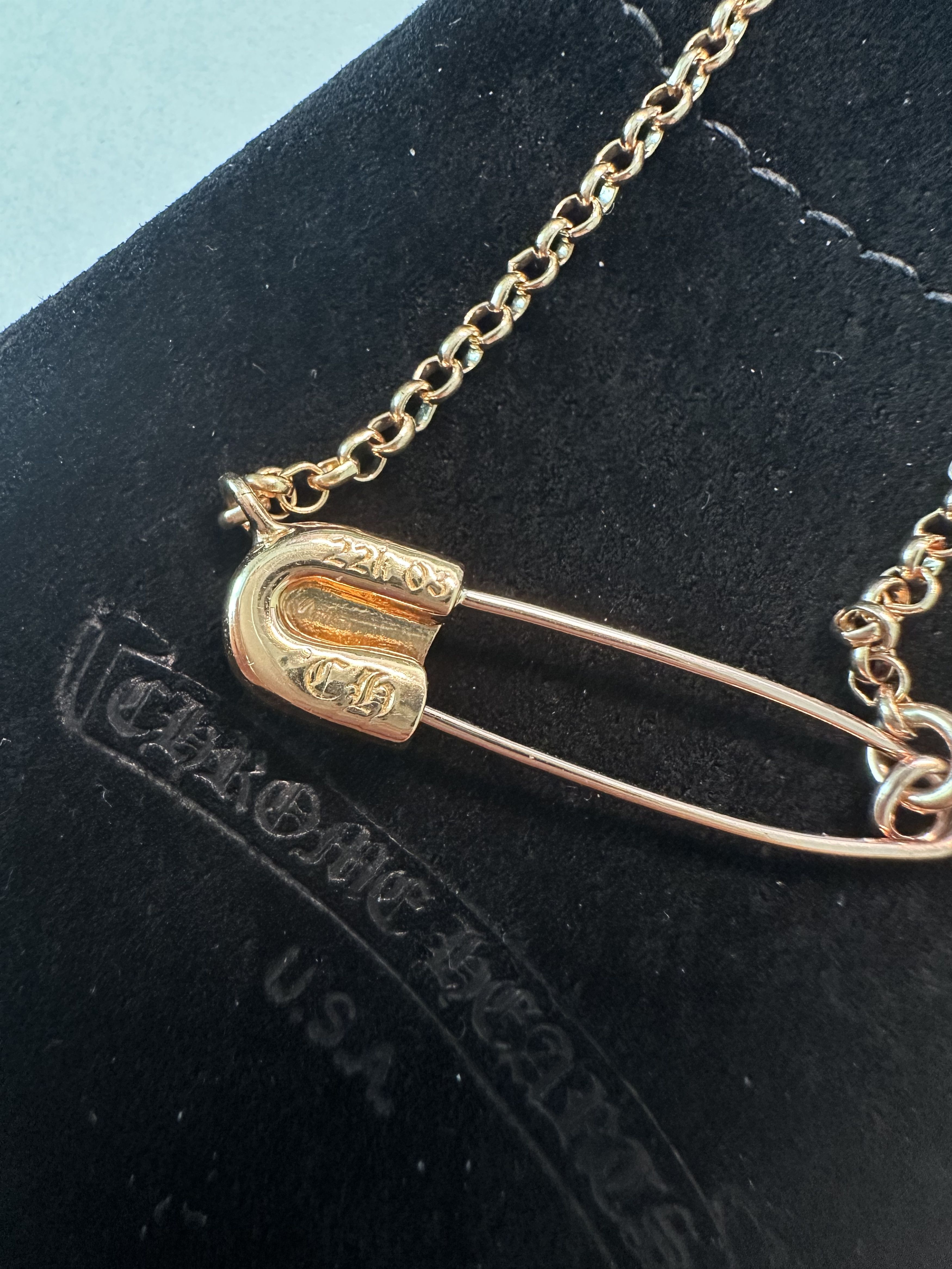 Chrome Hearts Chrome Hearts Safety Pin Roll Chain Necklace 16inch Size ONE SIZE - 2 Thumbnail