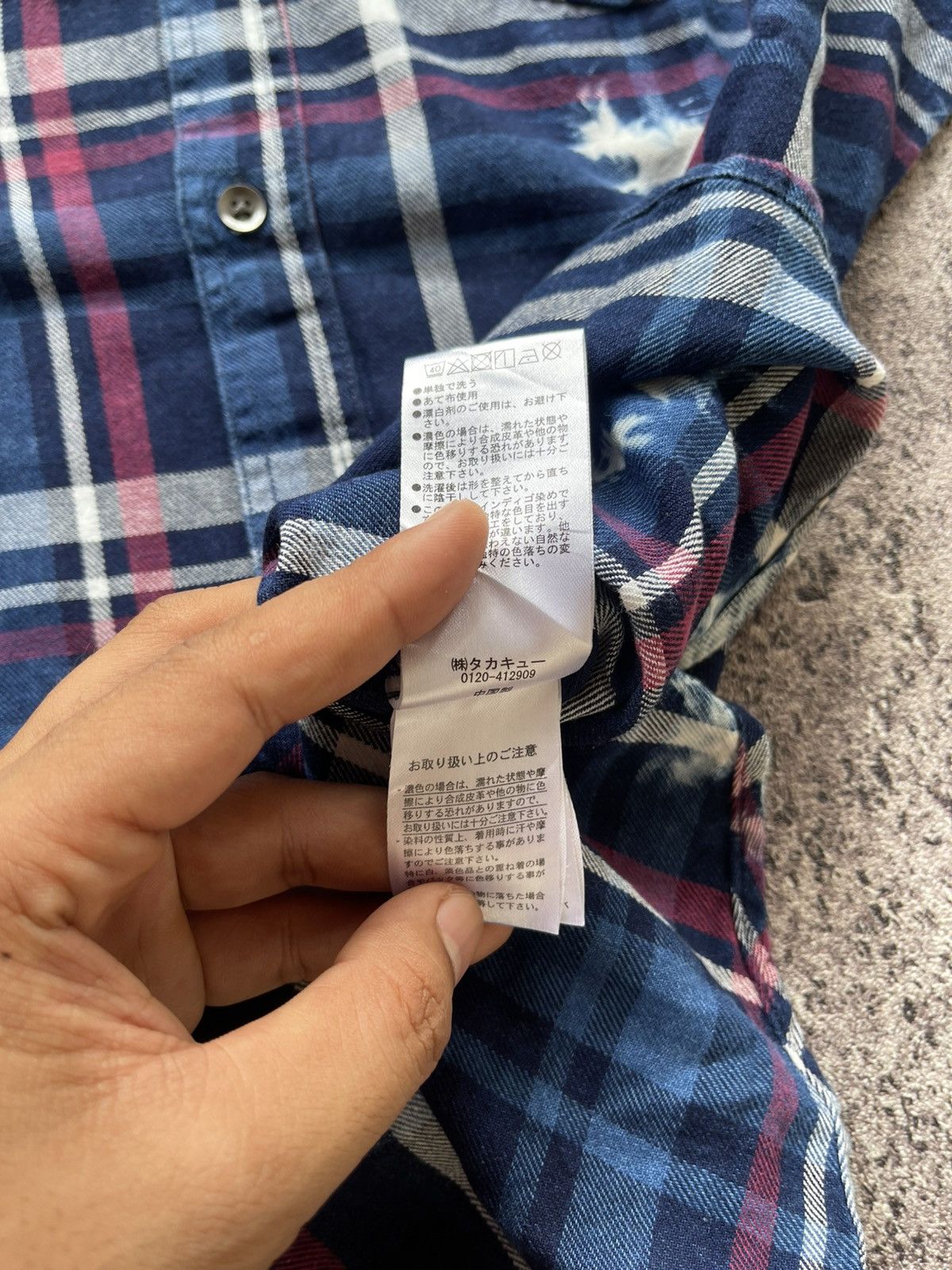 semanticdesign Semanticdesign Bleached plaid shirt Size US L / EU 52-54 / 3 - 8 Thumbnail