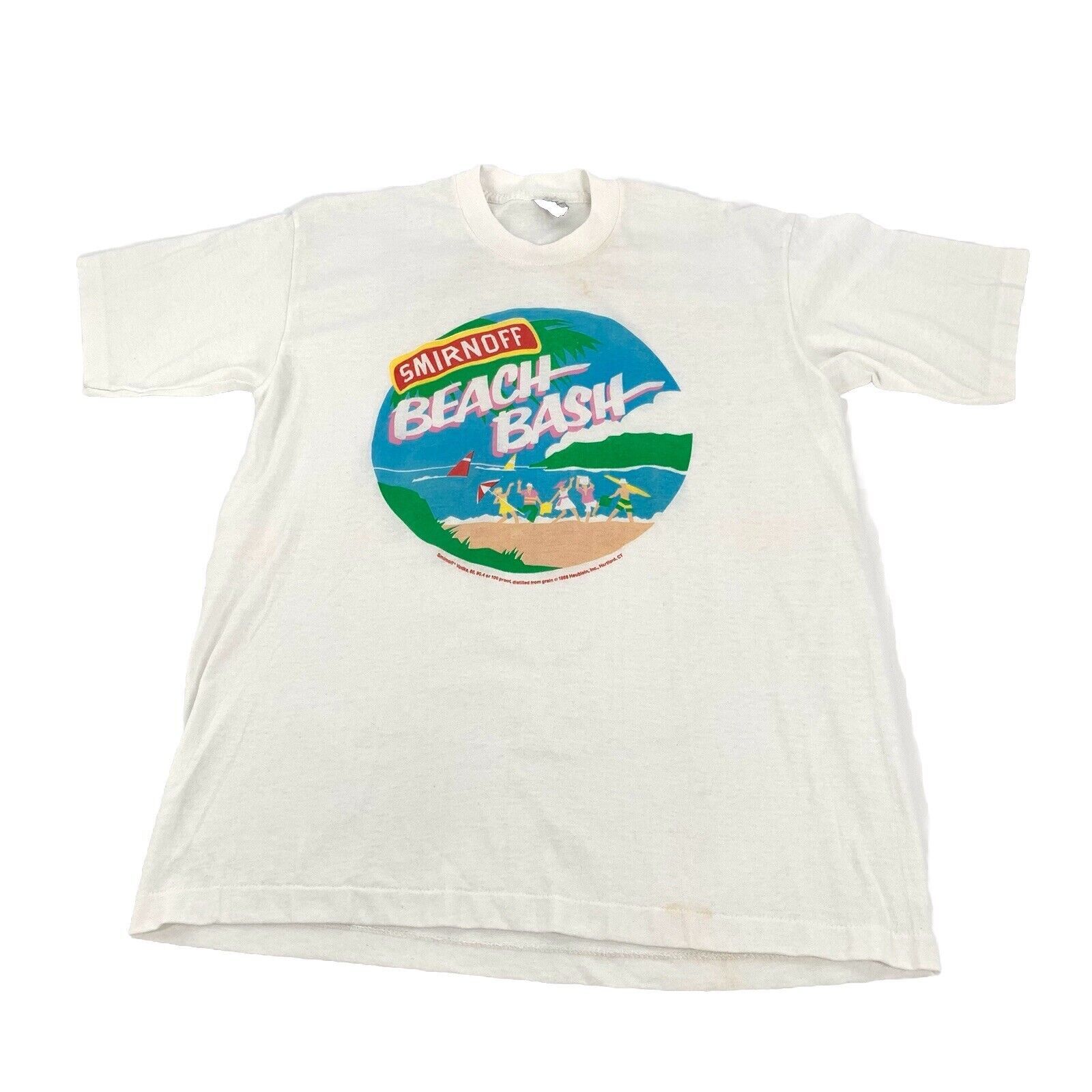 Vintage Vintage 1988 Smirnoff Vodka SS Beer Promo T-Shirt Size XL Size US XL / EU 56 / 4 - 1 Thumbnail