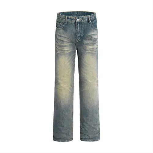 Japanese Brand × Jean Men's punk gradient washed straight distressed jeans y2k Size US 32 / EU 48 - 1 Thumbnail