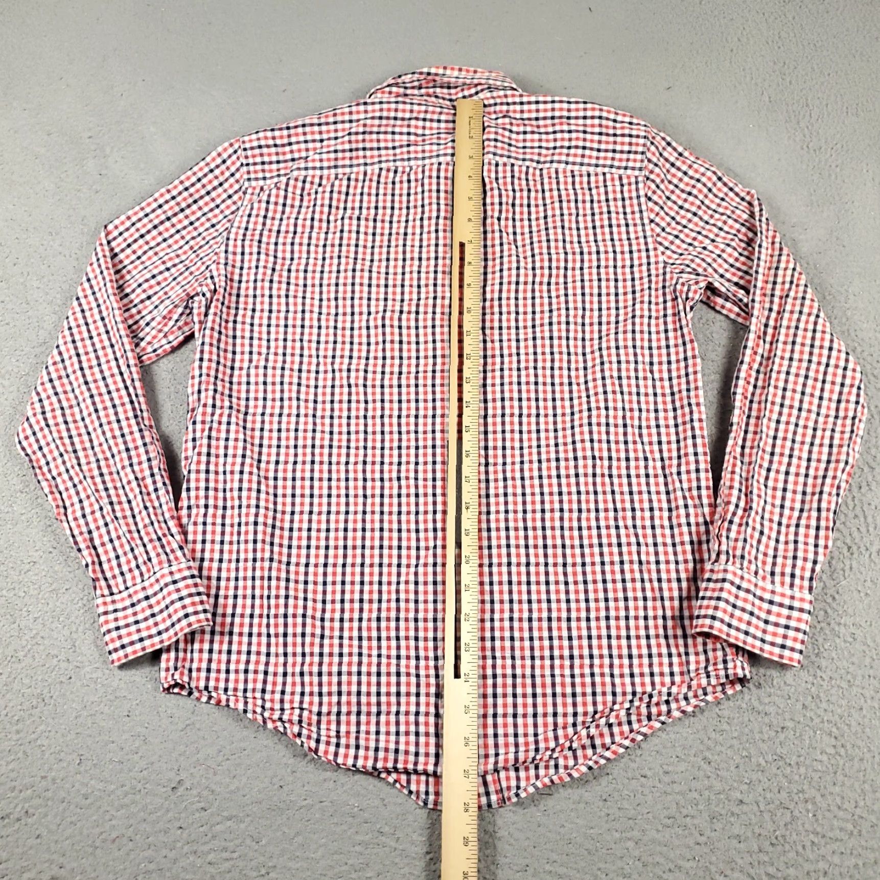 Abercrombie & Fitch Abercrombie & Fitch Men's Small Blue Red Check Casual Button-Up Shirt Long Sleeve Size US S / EU 44-46 / 1 - 4 Thumbnail