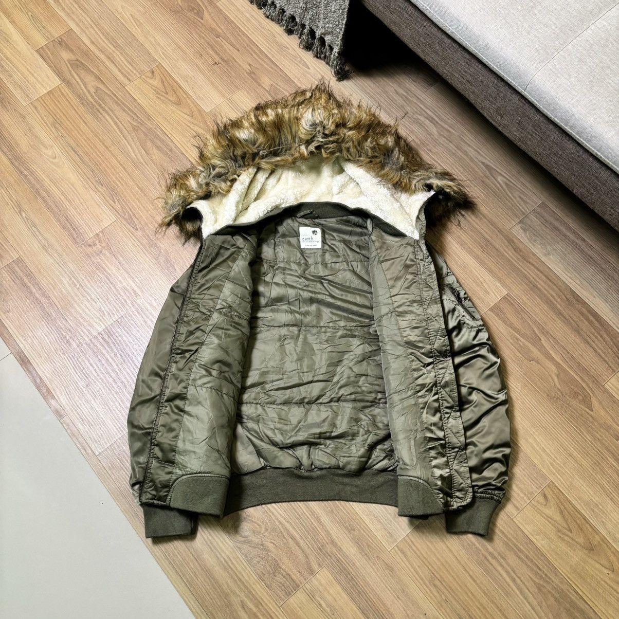 14th Addiction × If Six Was Nine × Le Grande Bleu (L.G.B.) G.O.A | EARTH Fur faux jacket IfSixWasNine LGB Style Size US M / EU 48-50 / 2 - 4 Thumbnail