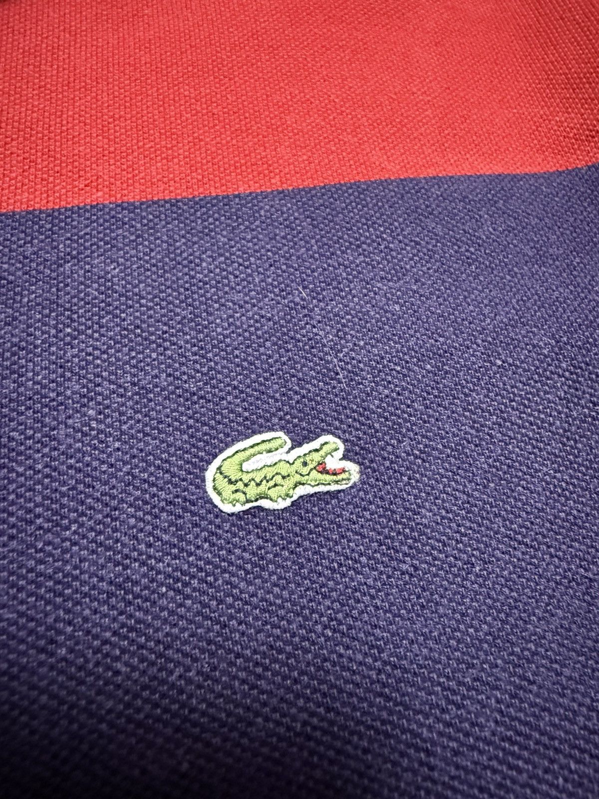 Lacoste × Vintage Vintage Lacoste Rugby Striped Sweatshirt Polo Y2K 90s Size US L / EU 52-54 / 3 - 5 Thumbnail