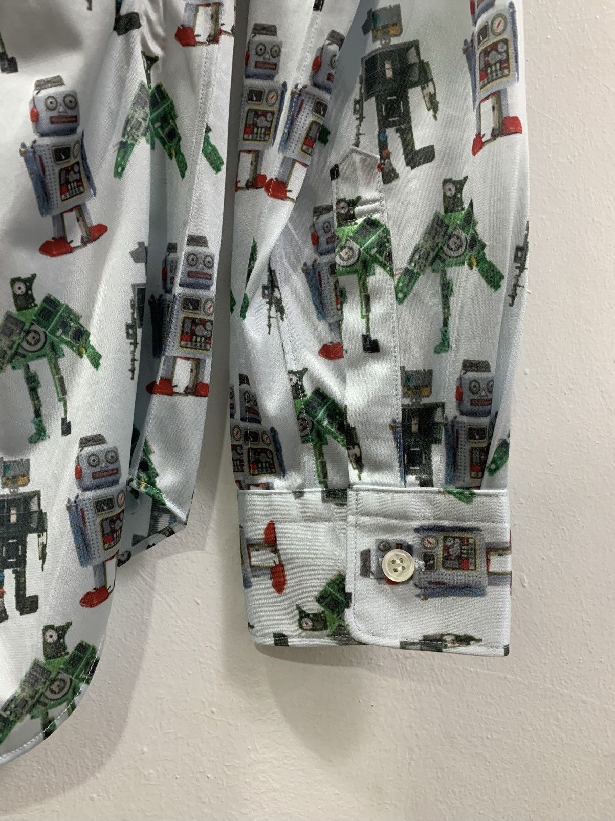 Comme des Garcons COMME des GARÇONS HOMME DEUX ROBOT AOP BUTTON-UP SHIRT Size US M / EU 48-50 / 2 - 8 Thumbnail