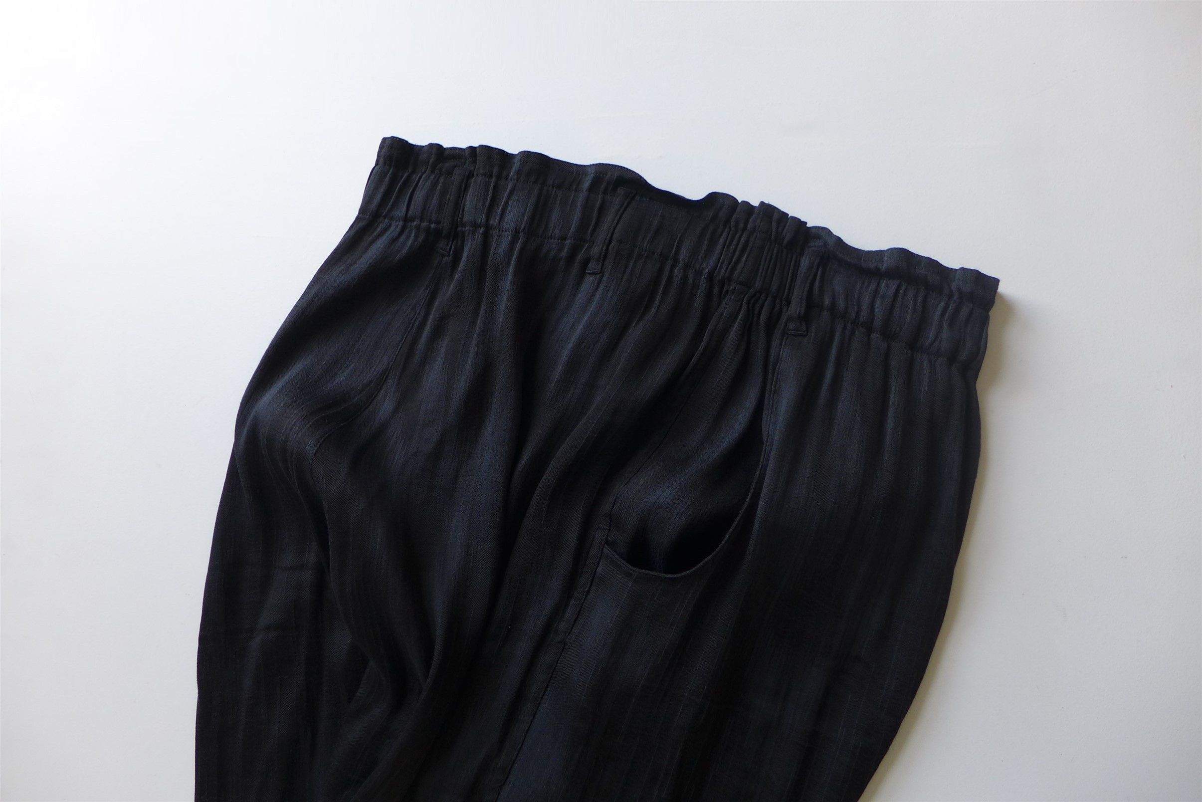 Saint Laurent Paris Saint Laurent Paris Baggy Pants - Black Linen & Silk Size US 32 / EU 48 - 7 Thumbnail