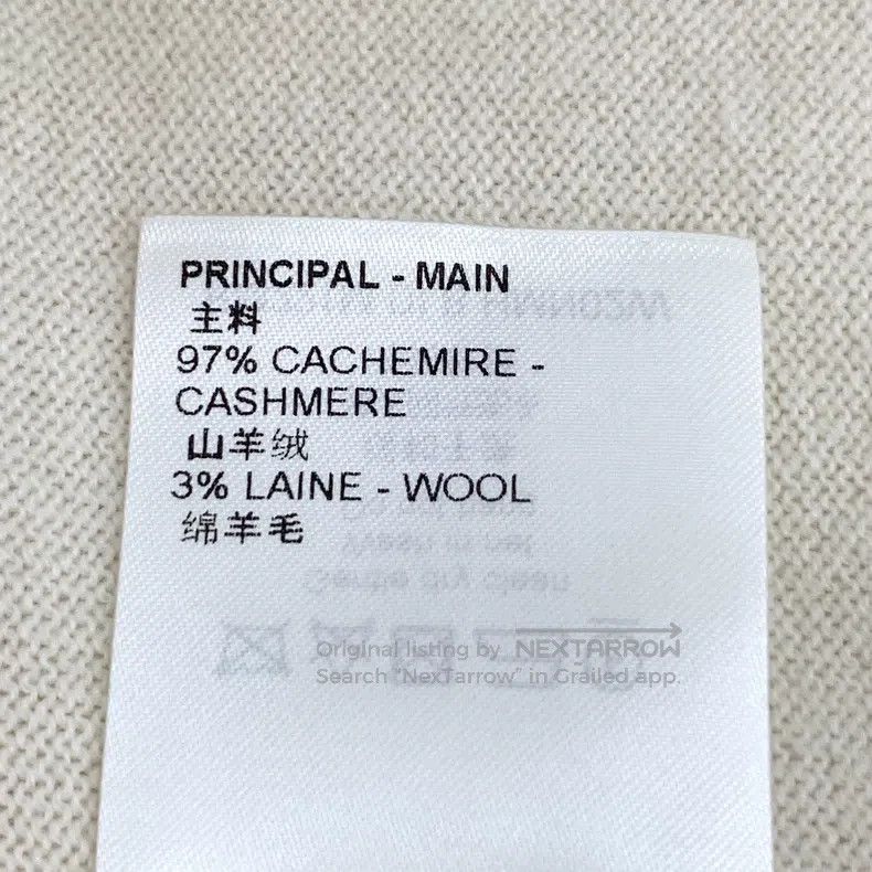 Louis Vuitton Louis Vuitton Nigo Signature 22 Off-White Cashmere Crew Ne Size US L / EU 52-54 / 3 - 7 Thumbnail