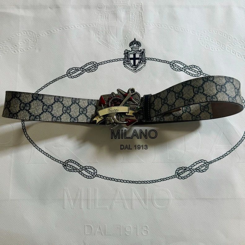 Gucci Gucci Limited Edition Enamel Anchor Belt-2505 Size ONE SIZE - 7 Thumbnail