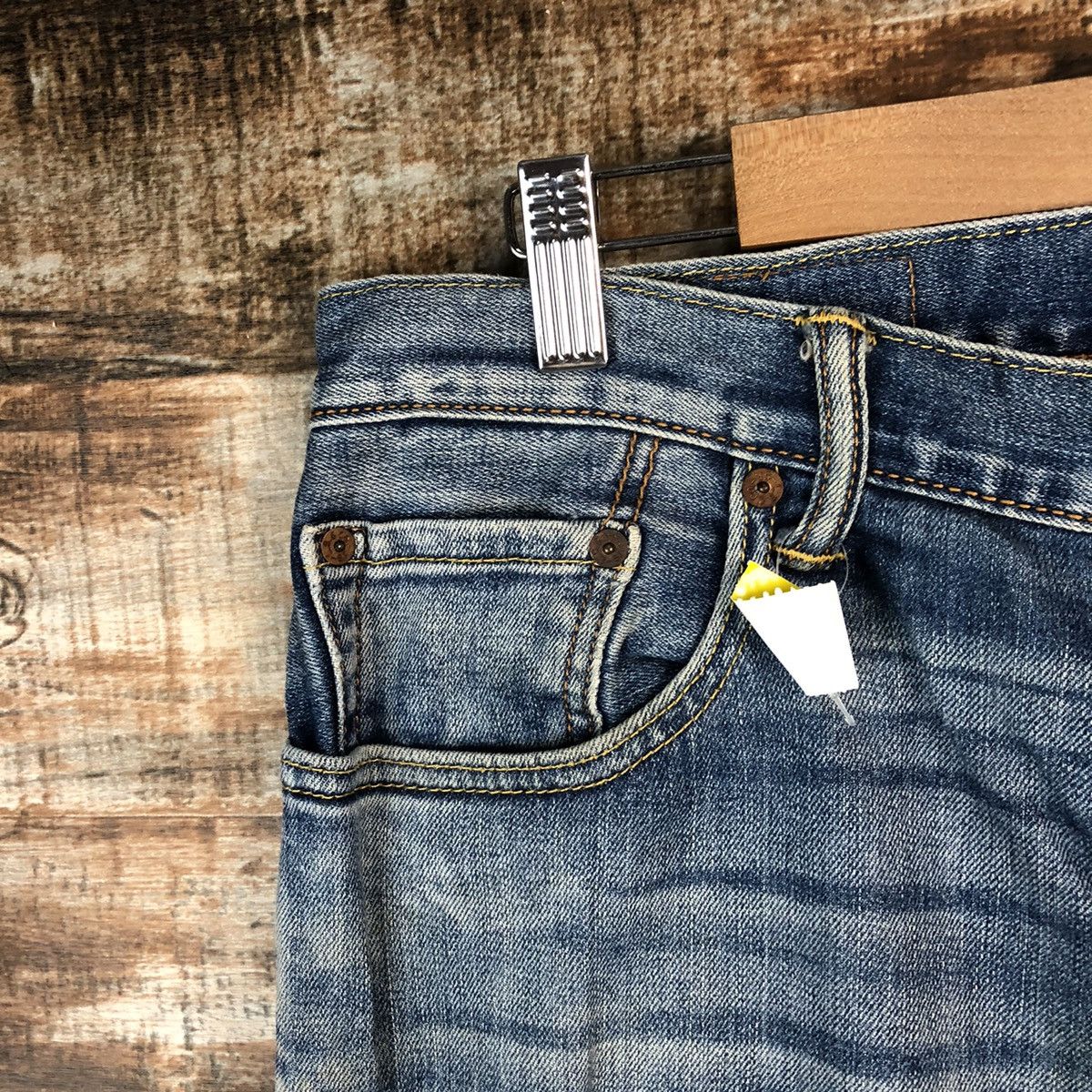 Levi's DLL Levis 551 faded Blue jeans Denim Pants #C189 Size US 31 - 7 Thumbnail