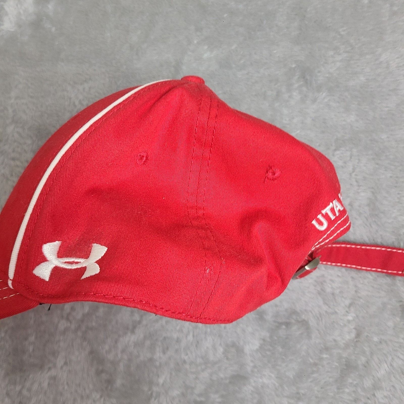 Under Armour Utah Utes Under Armour Red Hat, Adjustable Heat Gear Size ONE SIZE - 6 Thumbnail