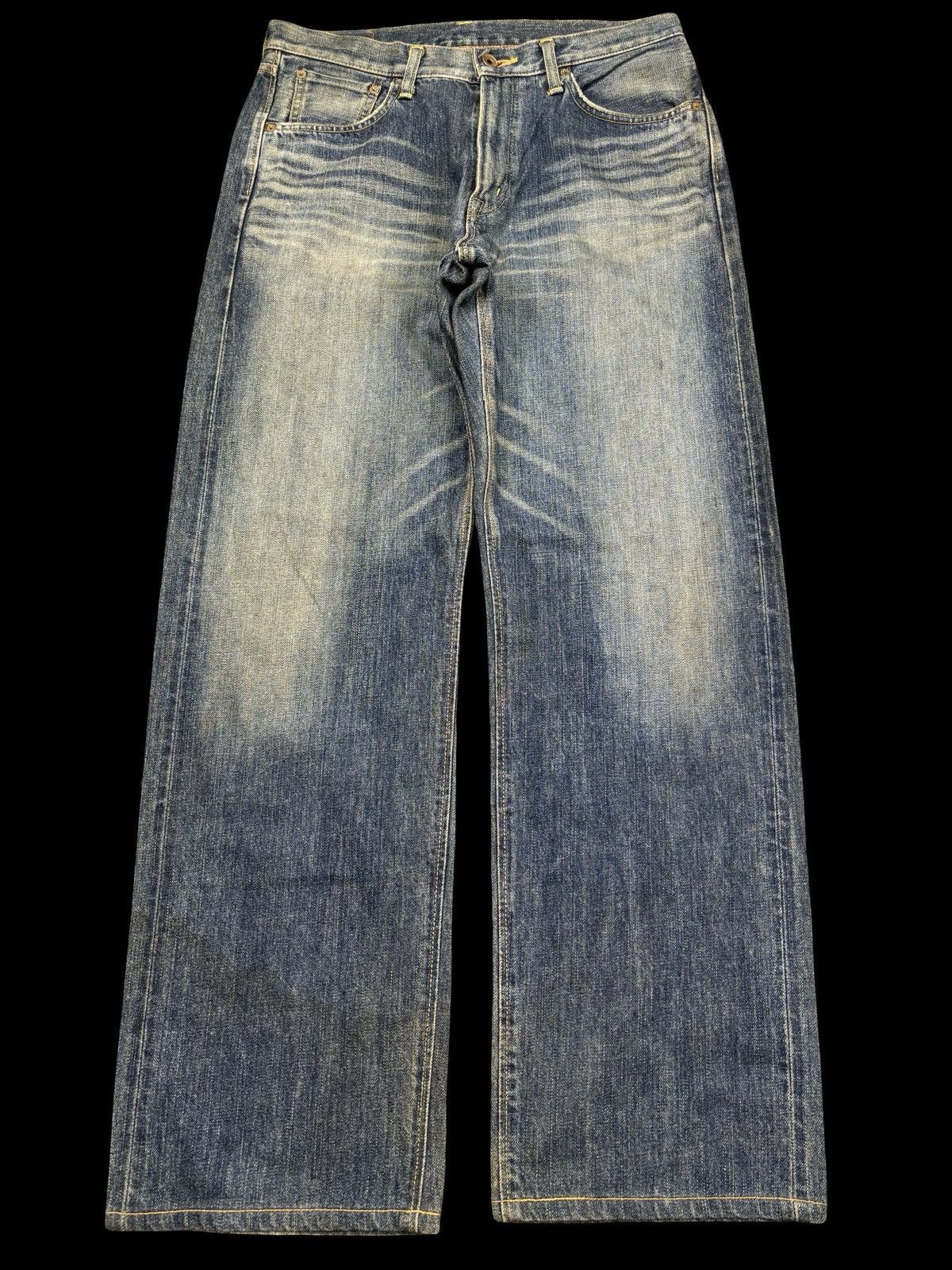 Edwin 💥Wide Selvedge💥Edwin 505z Mudwash DSelvedge Denim F913 Size US 33 - 1 Thumbnail