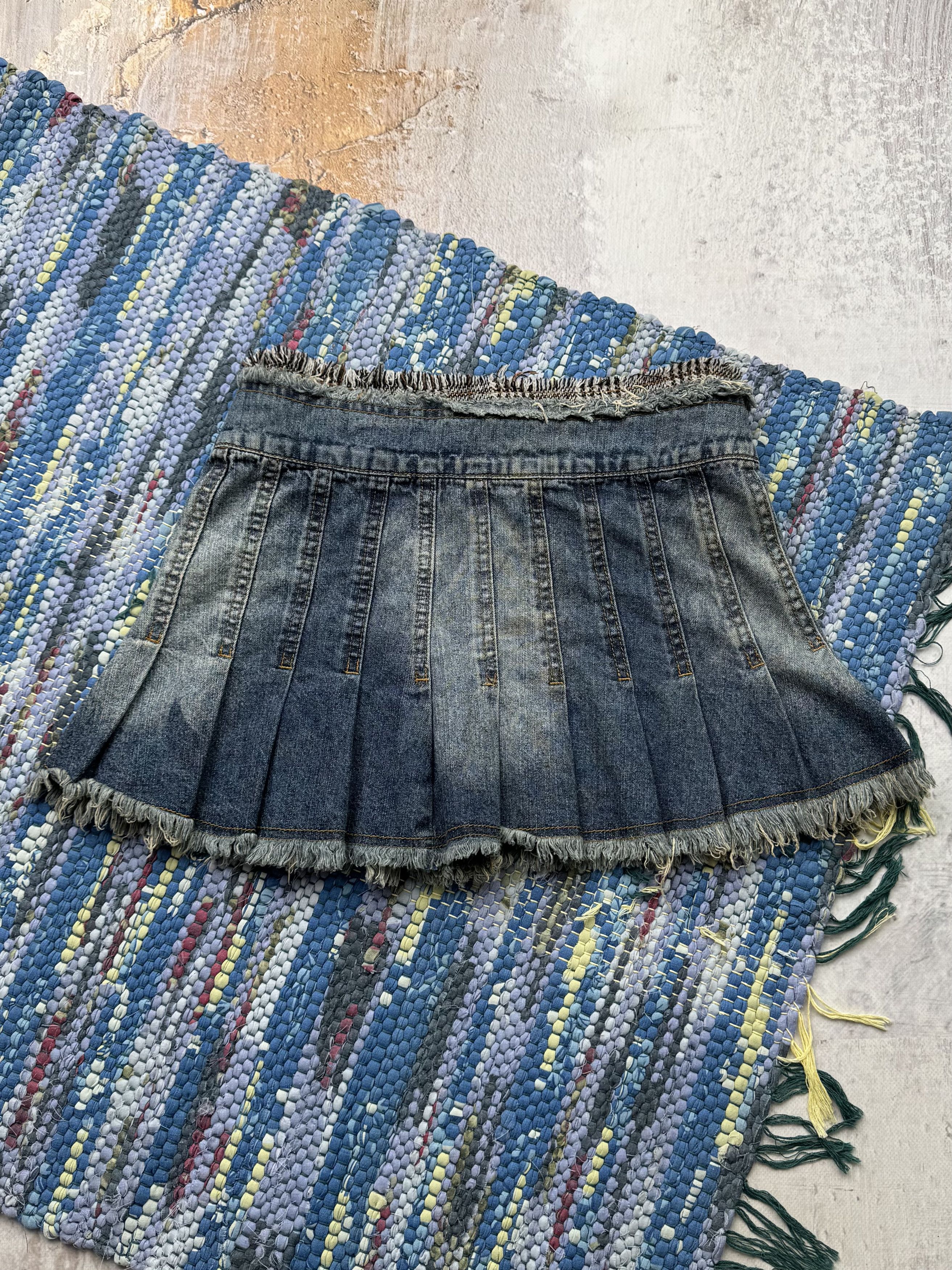 Vintage Vintage Mini Flare Skirt With Straps A565D15(147) Size 25" / US 0 / IT 36 - 6 Thumbnail