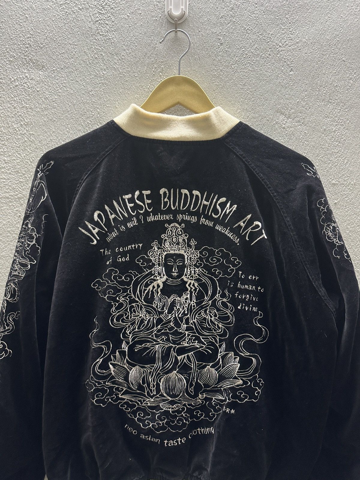 Japanese Brand × Vintage Vintage Reversible Sukajan Japanese Buddhism Art Size US M / EU 48-50 / 2 - 13 Thumbnail