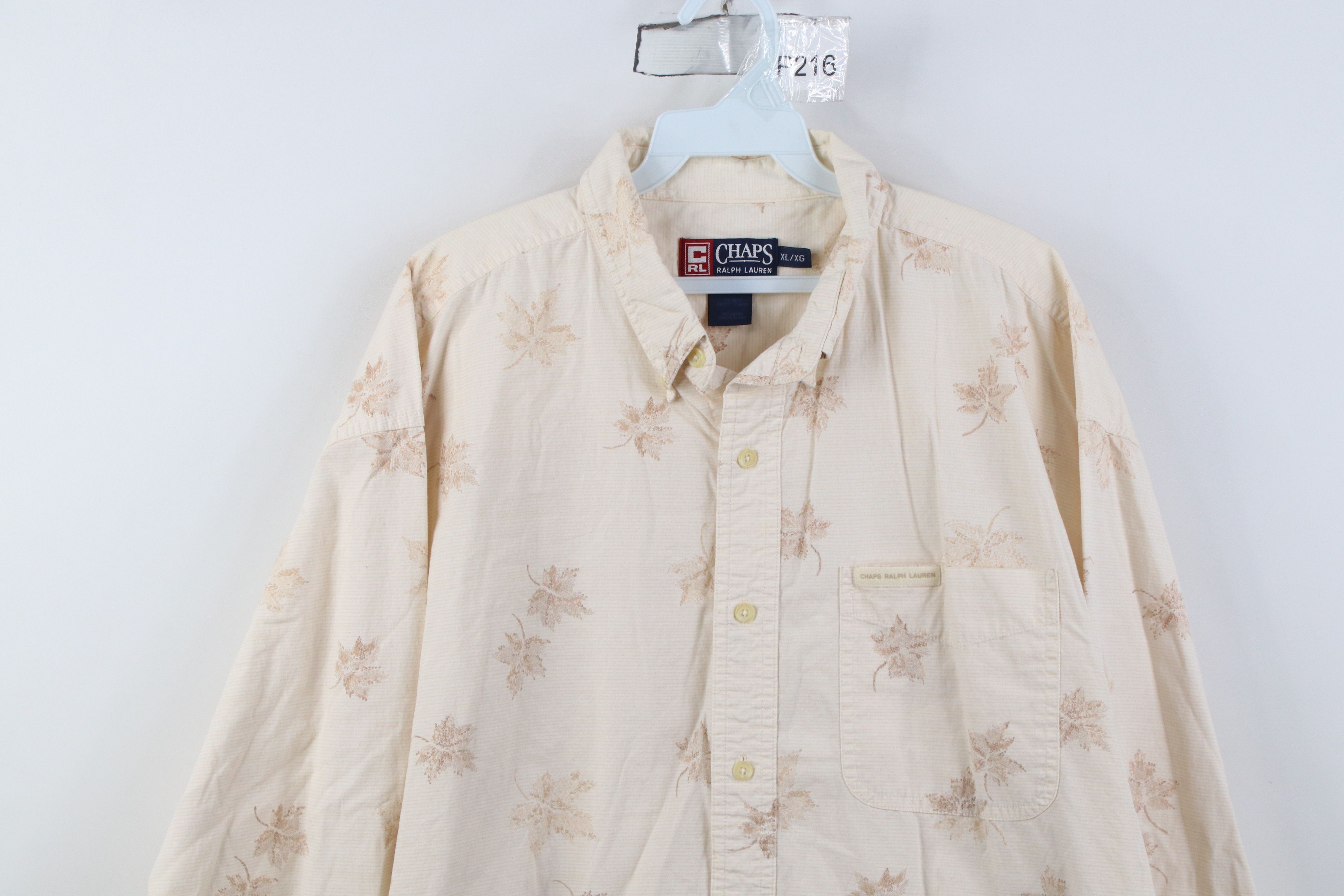 Polo Ralph Lauren Vintage 90s Chaps Ralph Lauren Over Print Button Down Shirt Size US XL / EU 56 / 4 - 2 Thumbnail