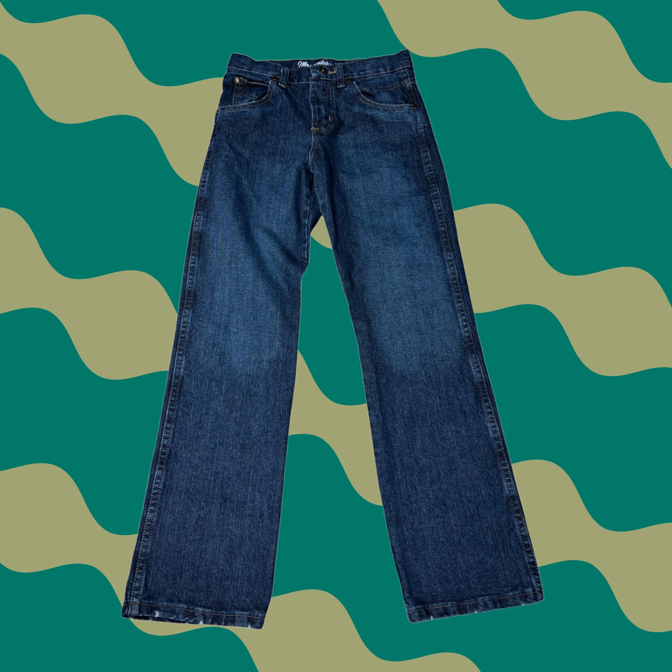 Wrangler VINTAGE Wrangler Jeans Relaxed Straight Womens Size 12 26x28 Blue Denim Concrete? Size 34" / US 12 / IT 48 - 1 Thumbnail