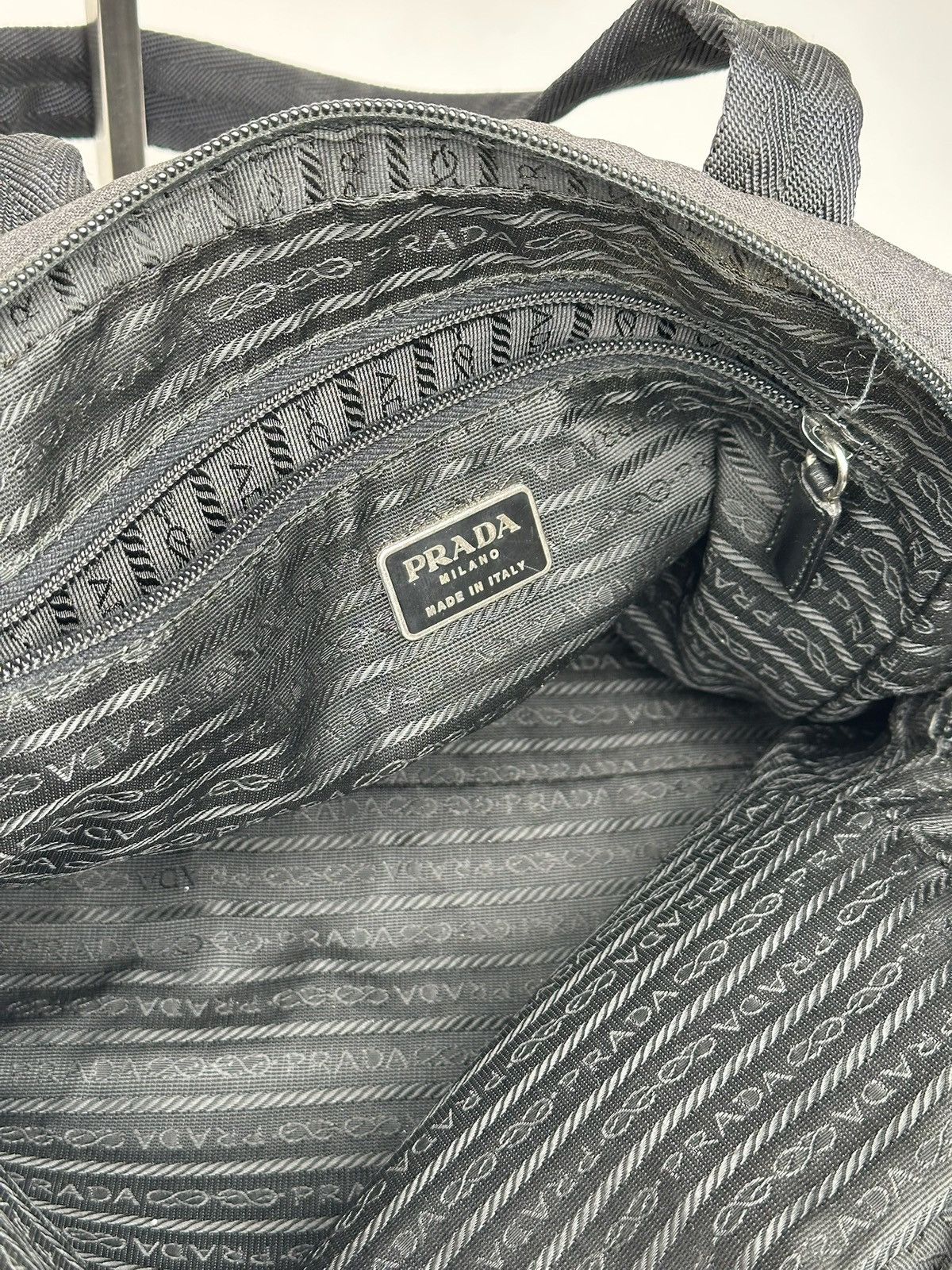Prada Vintage Prada Sport AW1999 Canvas Bag Anthrazite Size ONE SIZE - 7 Thumbnail
