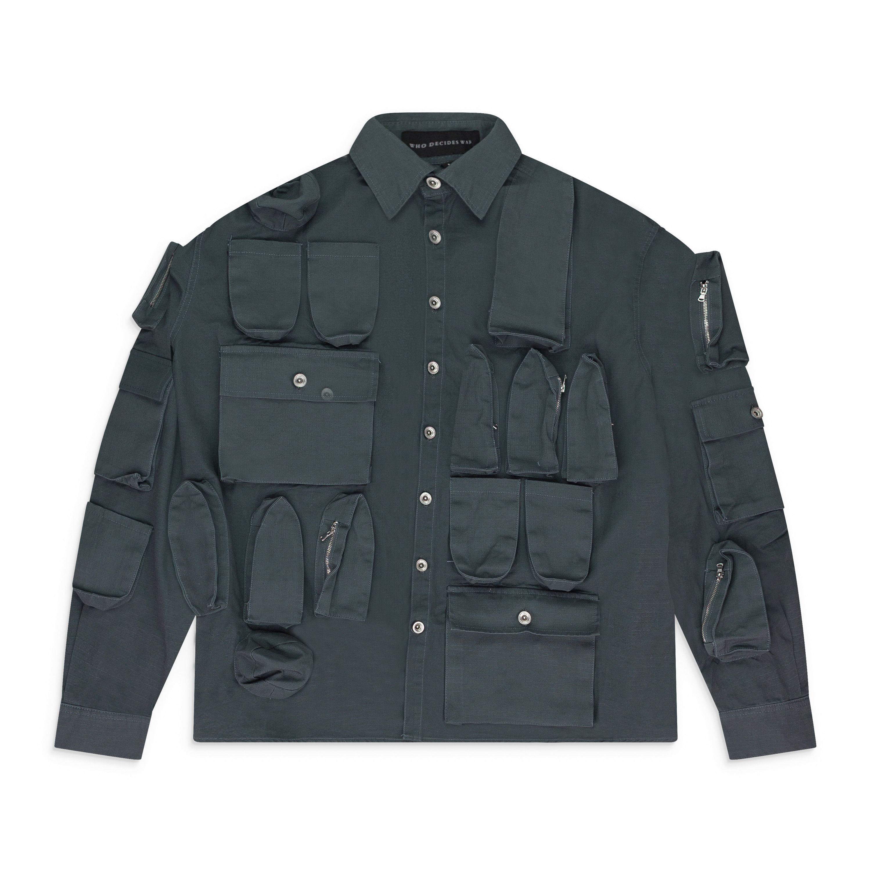 Who Decides War GRAY TECH COAT SIZE L