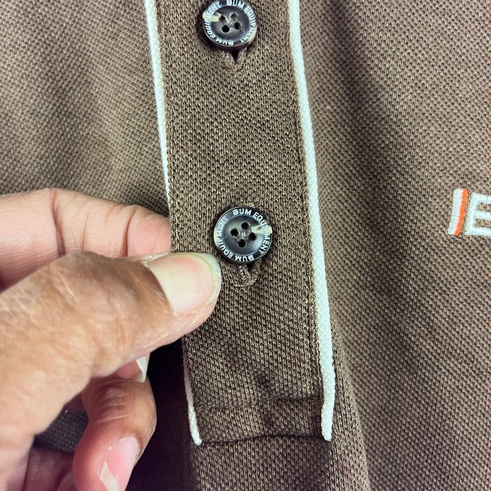Other VTG BUM Equipment Mens Medium Polo Shirt Waffle Knit Skater Size US M / EU 48-50 / 2 - 6 Thumbnail