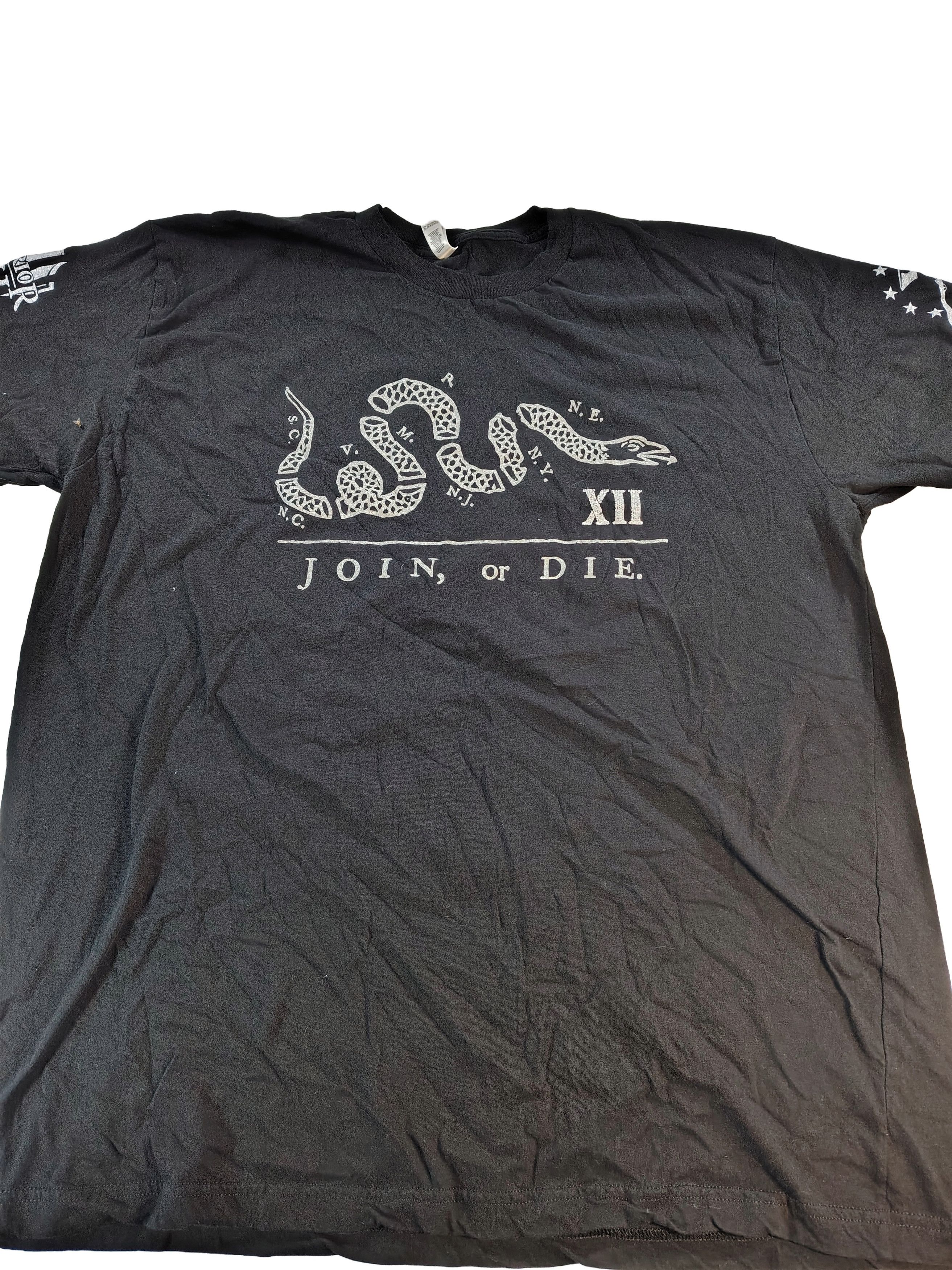 American Apparel Men's XXL Don't Tread On Me American Apparel T-Shirt Size US XXL / EU 58 / 5 - 2 Thumbnail