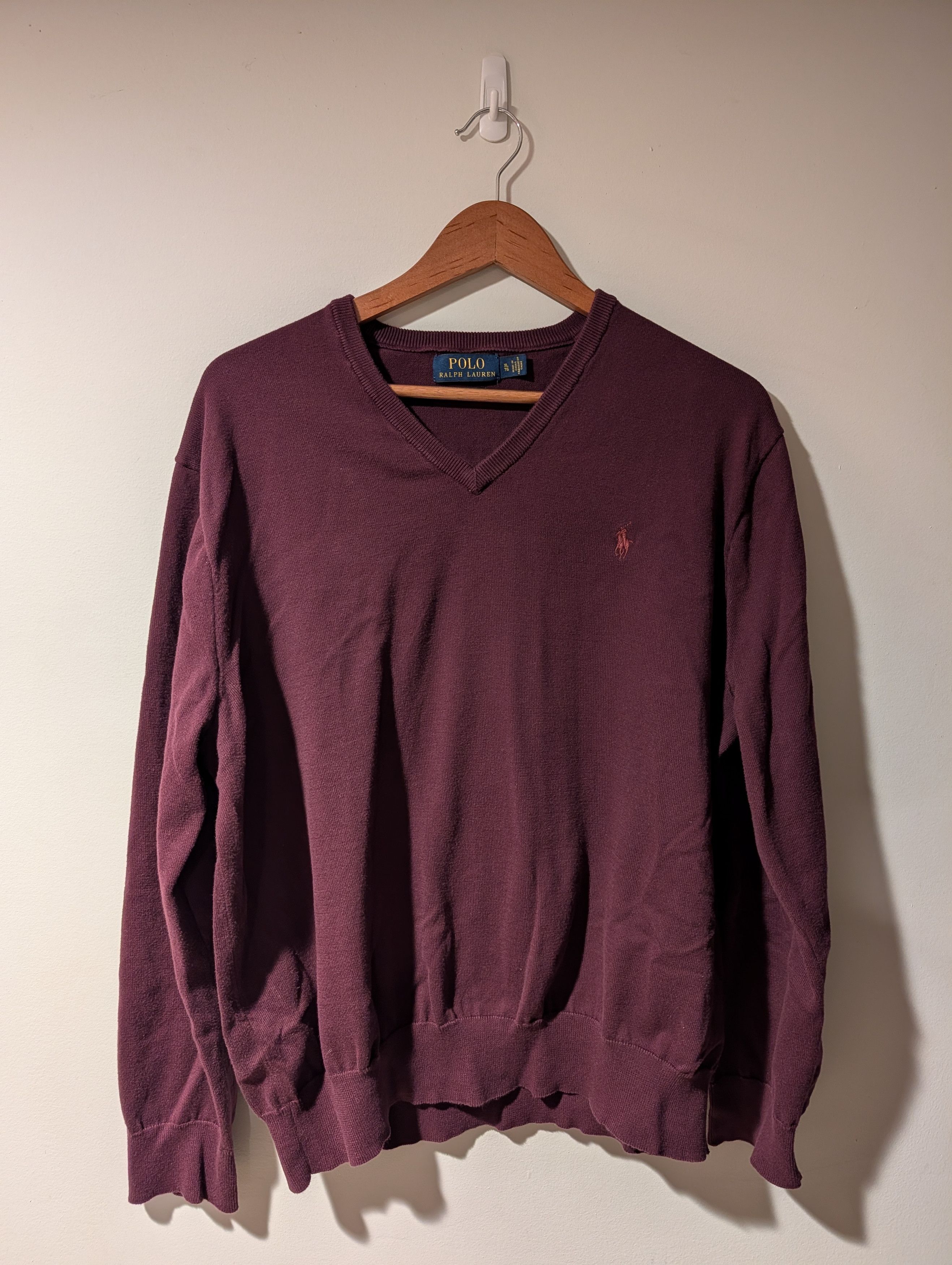 Polo Ralph Lauren Polo Ralph Lauren Prima Cotton V-Neck Sweater Mens XL Size US XL / EU 56 / 4 - 1 Thumbnail