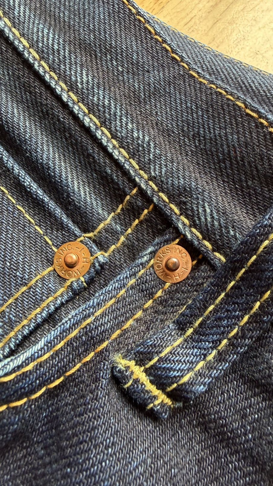 Iron Heart Iron Heart IH 666SII 18oz Double Indigo 32x29 Size US 32 / EU 48 - 7 Thumbnail