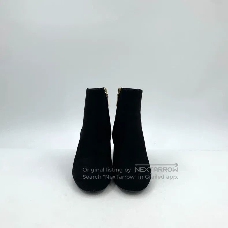 Saint Laurent Paris Saint Laurent Paris Black Logo Gold Mark Round Toe Chunky Size US 5.5 / IT 35.5 - 3 Thumbnail