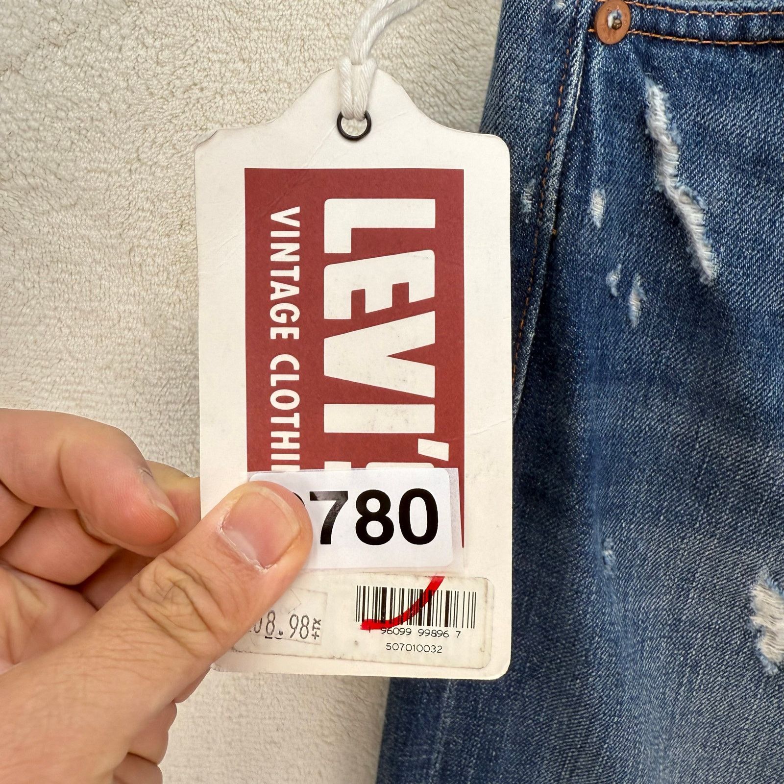 Levi's LEVI'S VINTAGE 1950'S 701 SELVEDGE WOMEN'S 28 # 507010032 Size 28" / US 6 / IT 42 - 3 Thumbnail