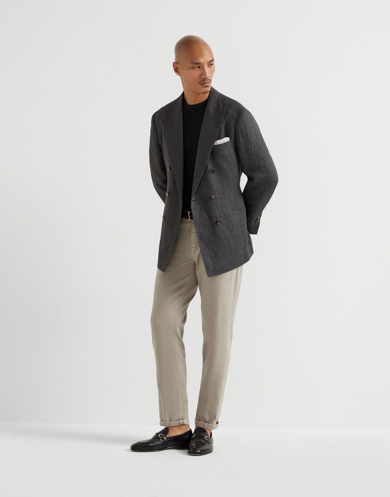Brunello Cucinelli o1la1rc1a0326 Dyed Denim Pants in Grey Size US 34 / EU 50 - 4 Thumbnail