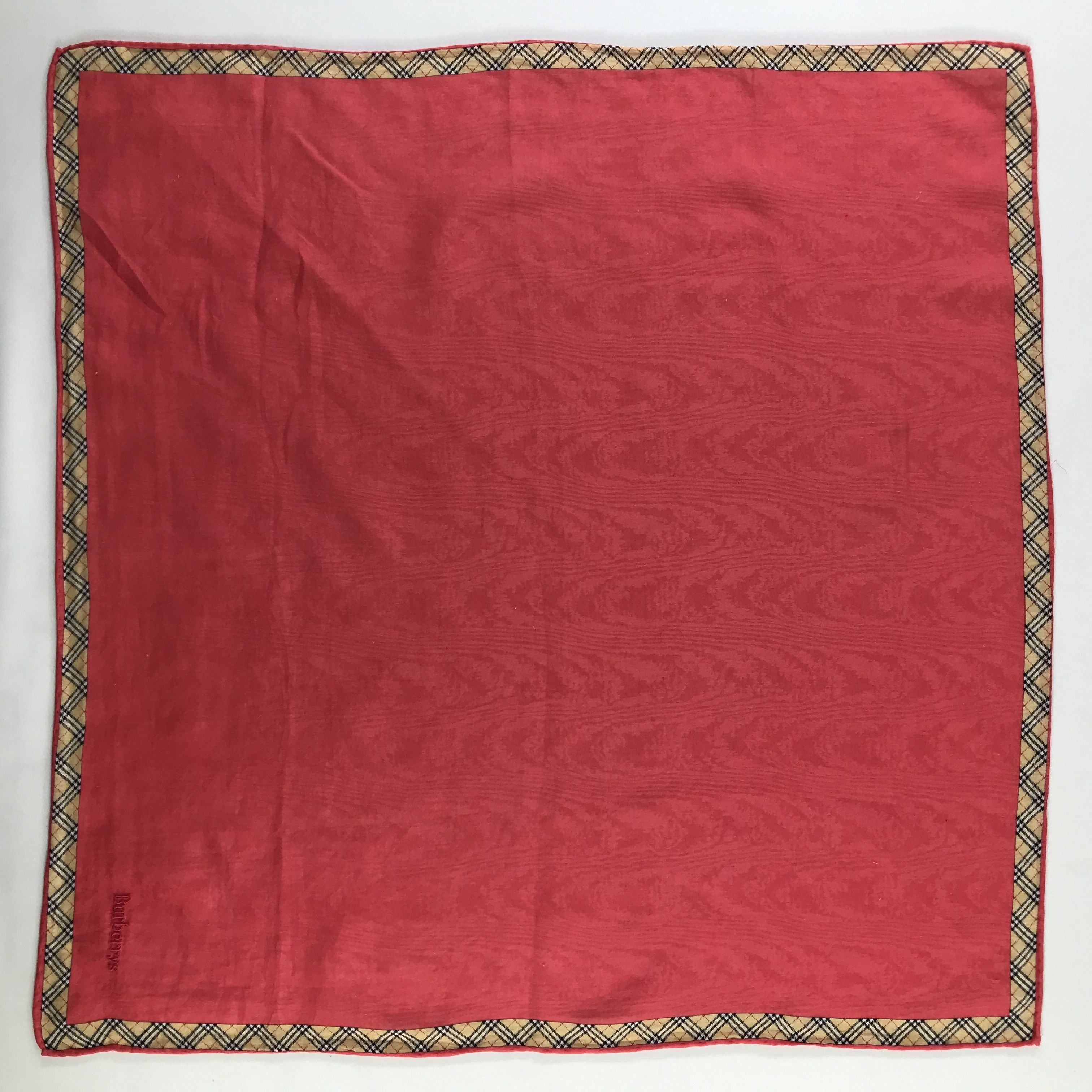 Burberry × Vintage Burberry Bandana / Handkerchief / Neckerchief - S1154 Size ONE SIZE - 1 Thumbnail