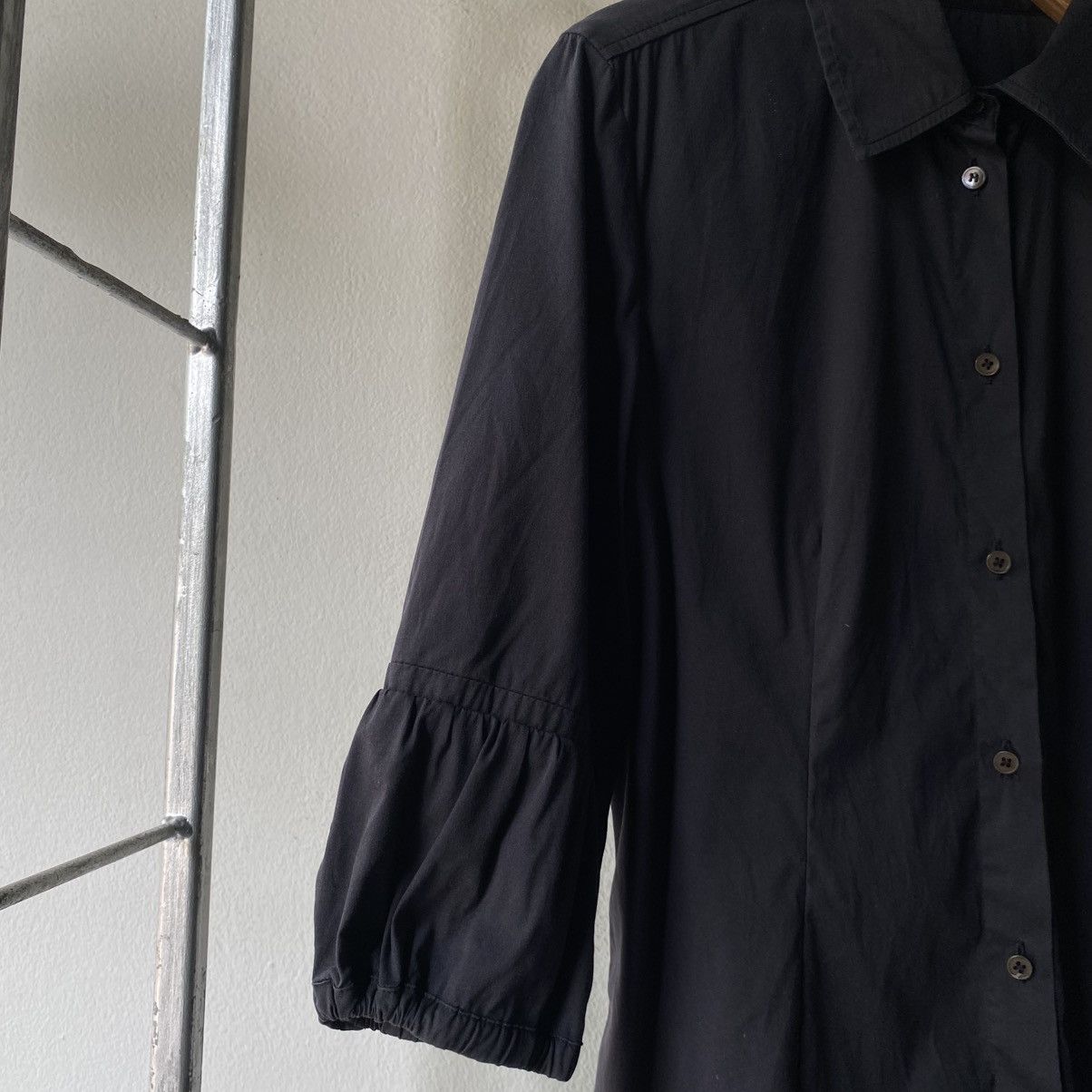 Miu Miu MiuMiu Black Puff-Sleeve Button-Up Shirt. Size S / US 4 / IT 40 - 8 Thumbnail