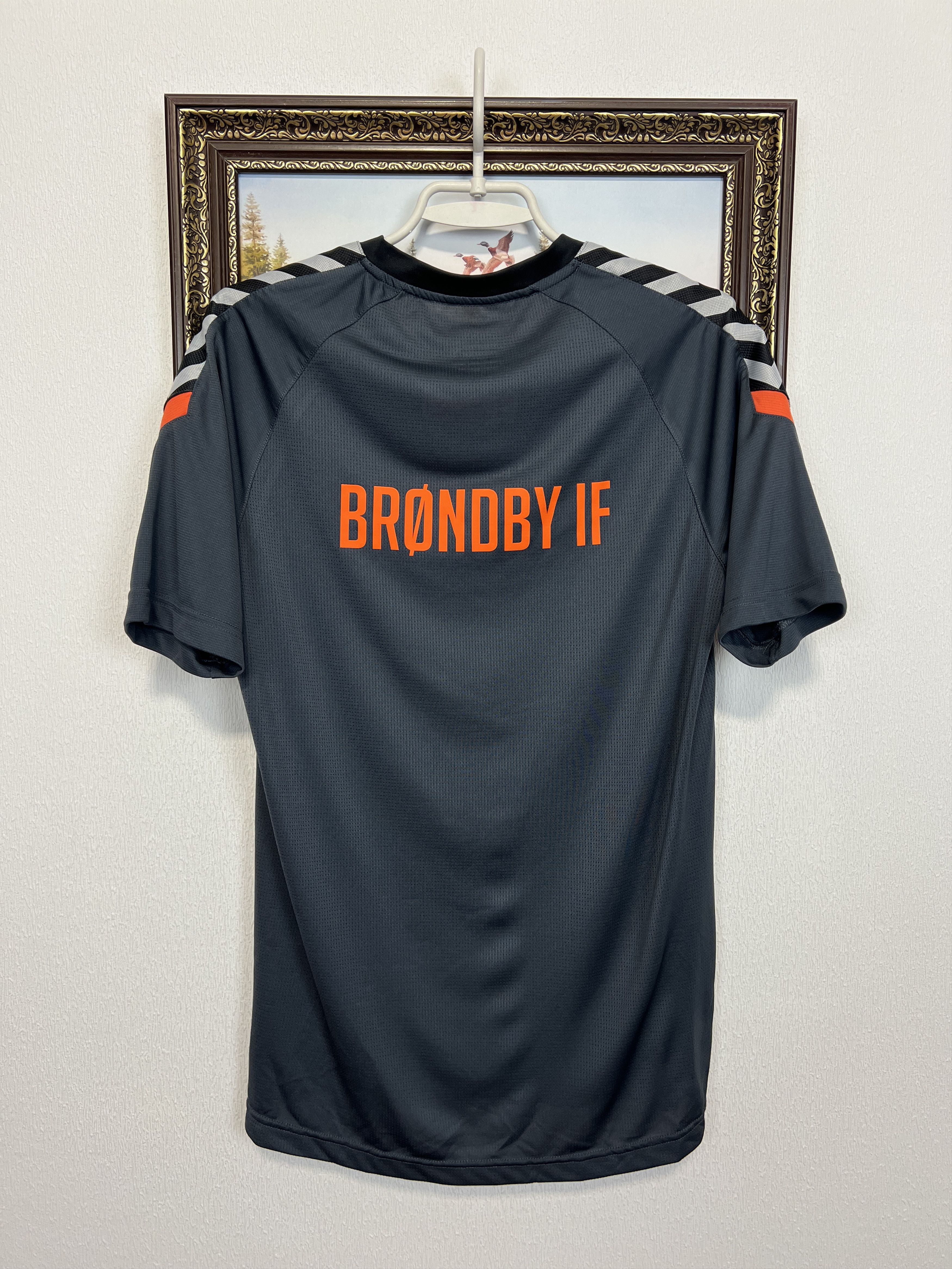Hummel Brondby football shirt Soccer Train Jersey Sport Trikot Rare Size US S / EU 44-46 / 1 - 6 Thumbnail