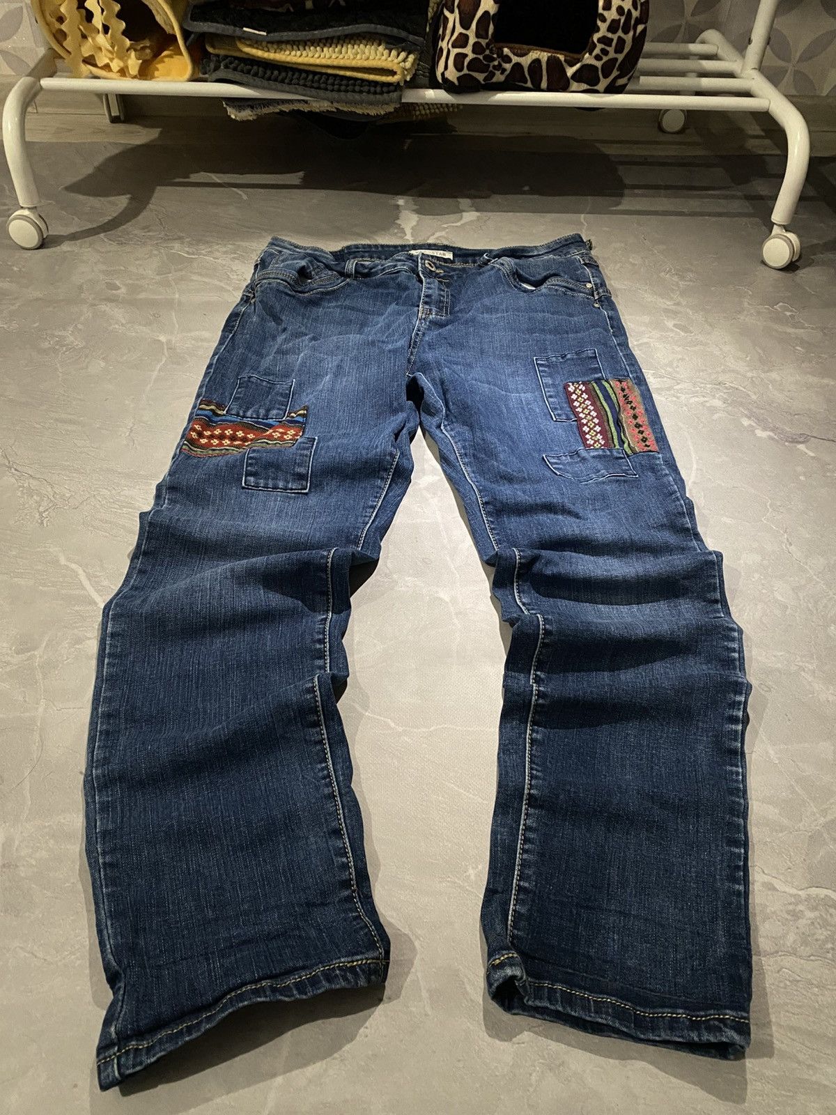 Vintage Patchwork Archive Tokyo Slim Denim Size US 33 - 1 Thumbnail