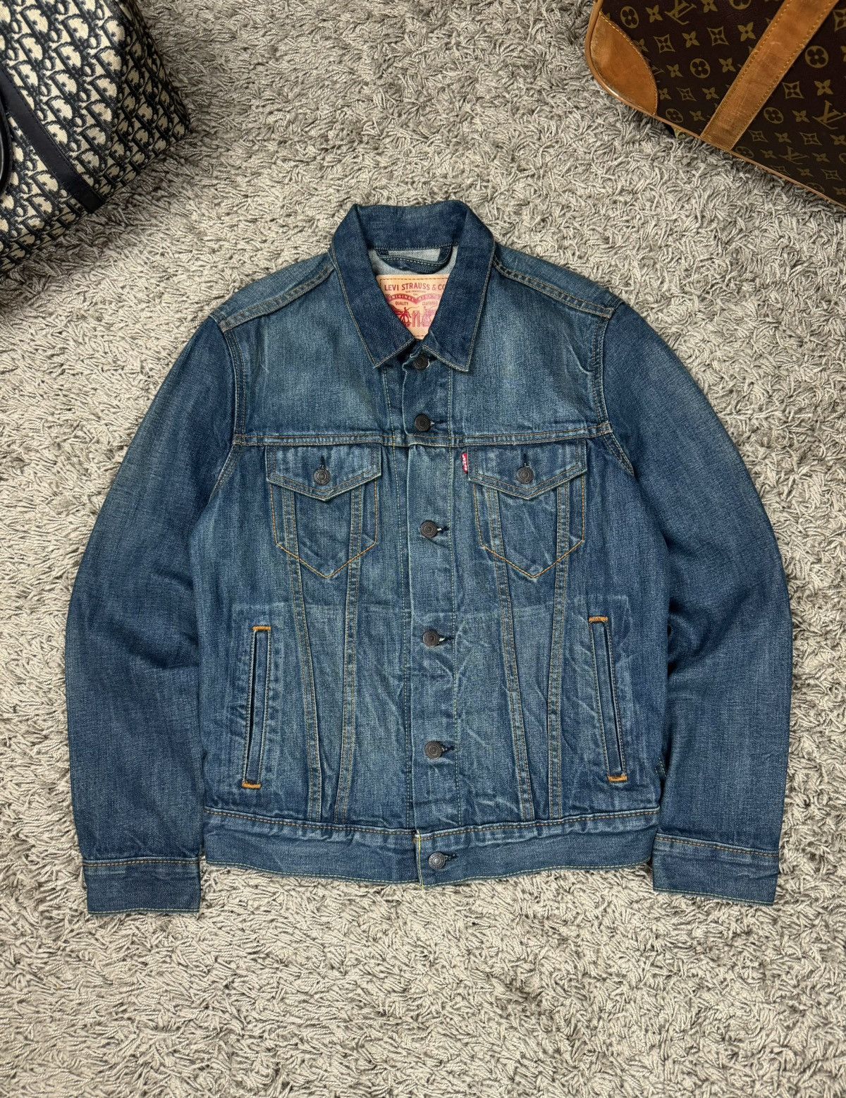 Vintage Denim jacket blazer Levis 00s original casual item Size S / US 4 / IT 40 - 1 Thumbnail